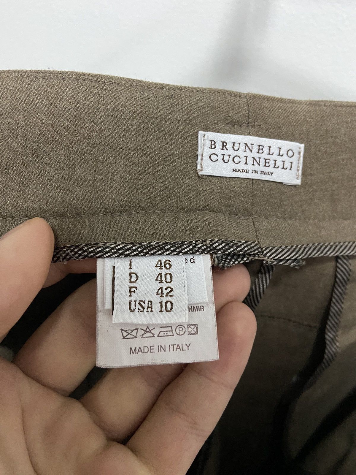 Brunello Cucinelli × Vintage Brunello cucinelli Vintage wool pants women's Size 32" / US 10 / IT 46 - 6 Thumbnail