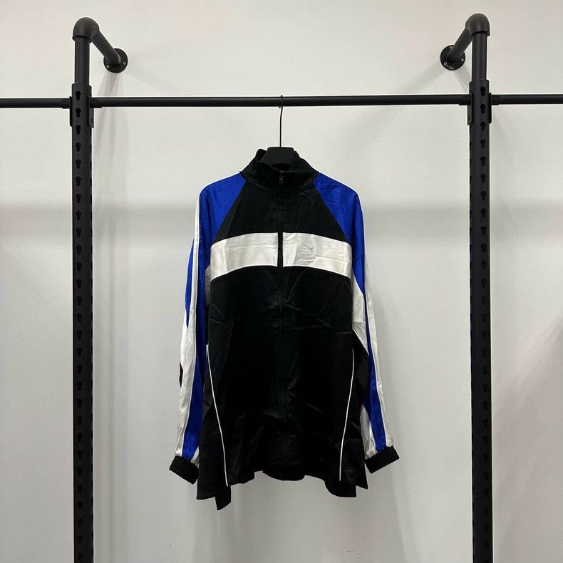 Balenciaga Balenciaga SS20 Locked Embroidered Logo Color-Block Jacket Size US M / EU 48-50 / 2 - 1 Thumbnail