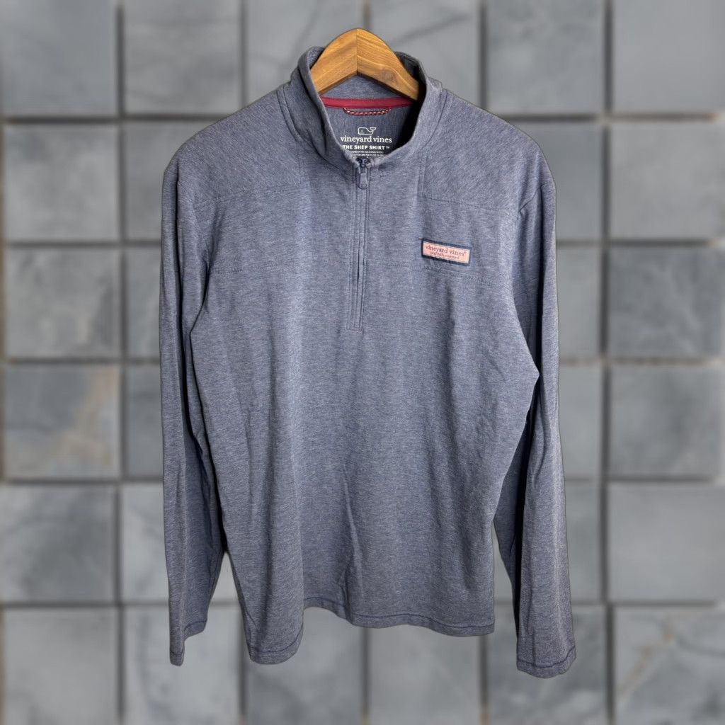 Vineyard Vines VINEYARD VINES Shep Shirt Sweatshirt Mens M Blue 1/4 Zip Pullover Logo Size US M / EU 48-50 / 2 - 1 Thumbnail