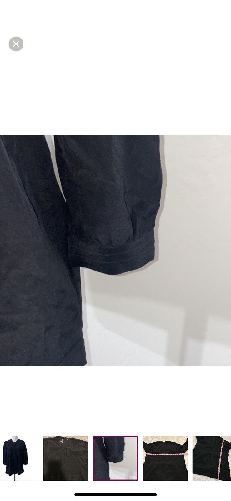 Joie Joie small black silk pleated blouse Size S / US 4 / IT 40 - 3 Thumbnail