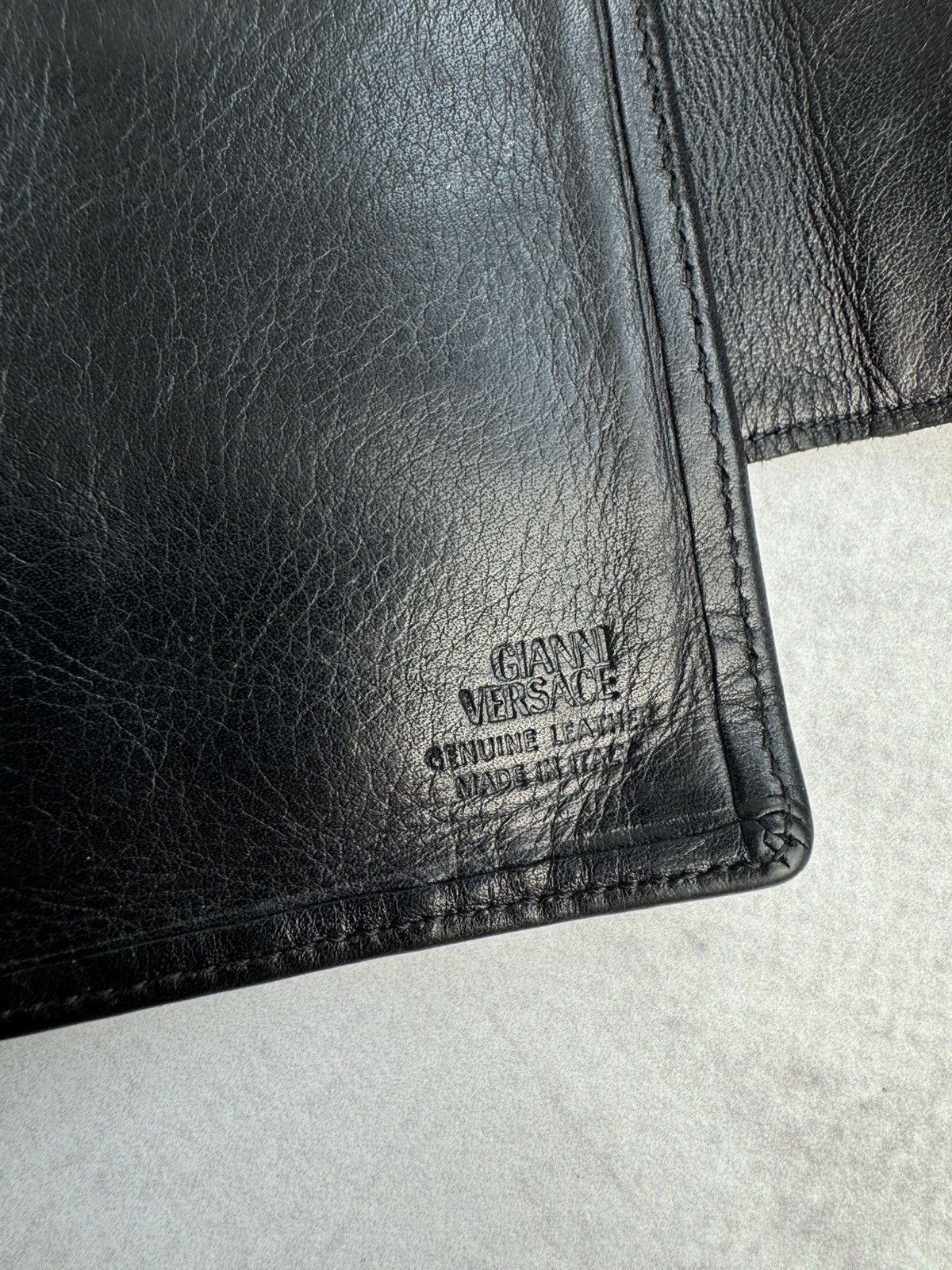 Versace Gianni Versace Vintage Black Leather Wallet Size ONE SIZE - 3 Thumbnail