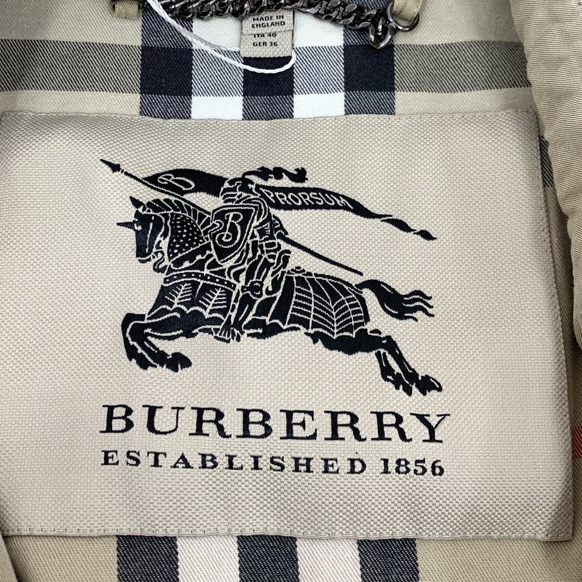 Burberry Burberry Khaki Cotton Belted Section Trench Coat Size S / US 4 / IT 40 - 5 Thumbnail