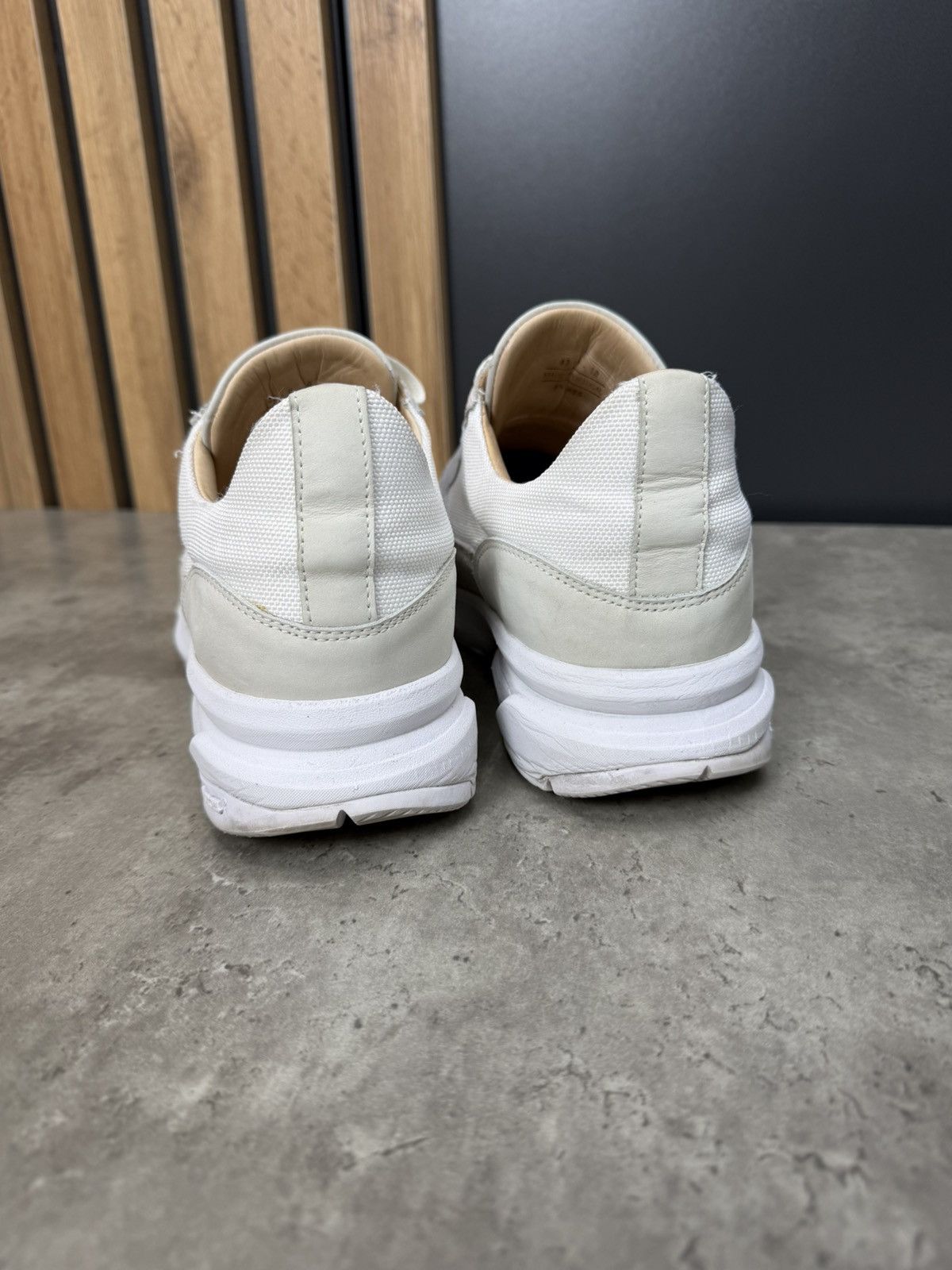 Suitsupply Suitsupply White Suede & Textile Sneakers Men’s Size 43 Size US 10 / EU 43 - 4 Thumbnail
