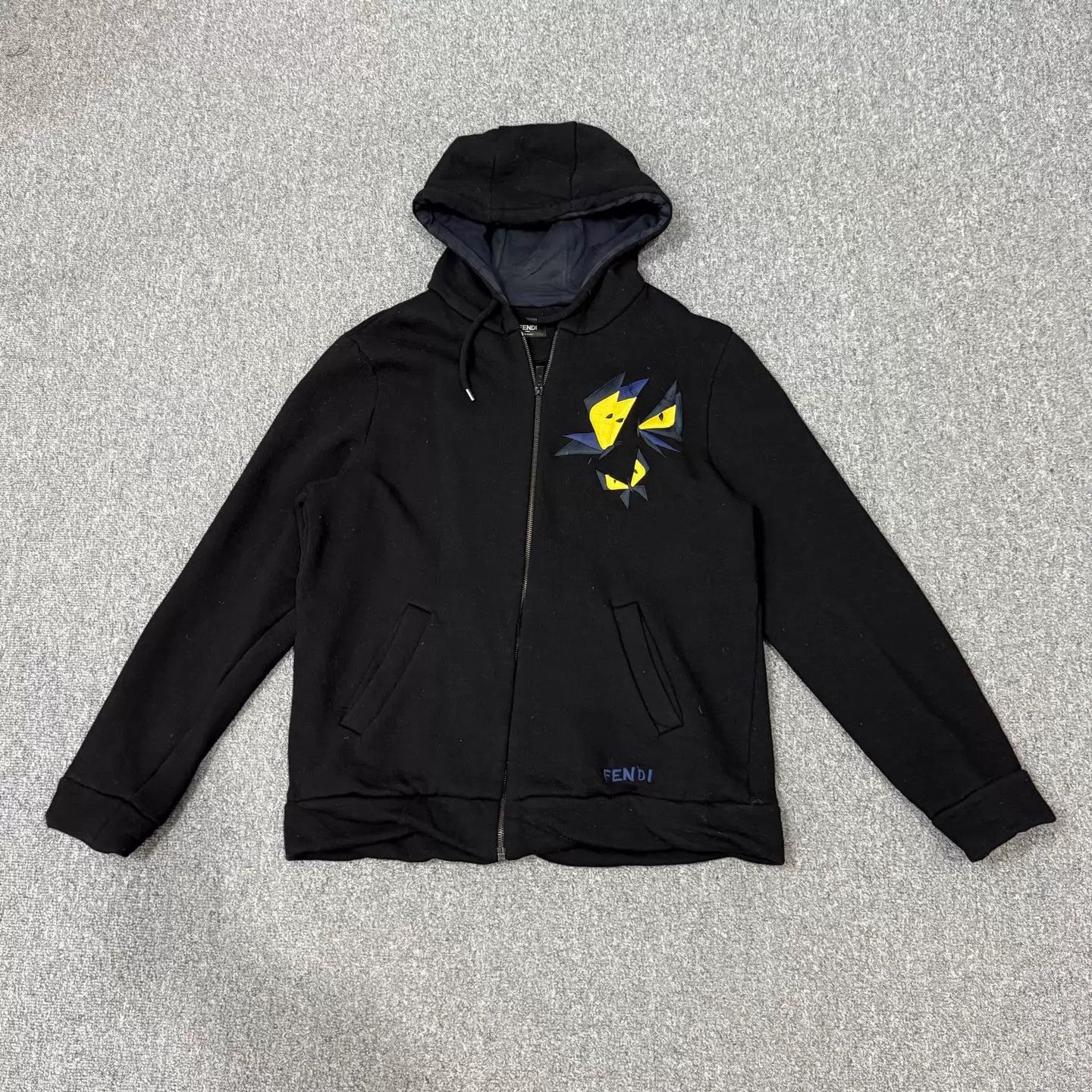 Fendi Fendi Black Devil Zip Jacket Men's 50 9/10 Size US M / EU 48-50 / 2 - 1 Thumbnail