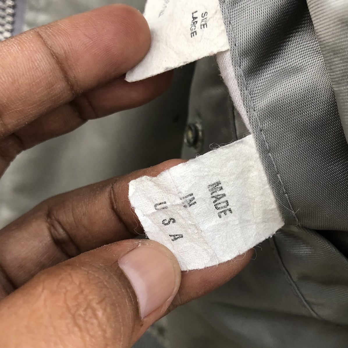 Vintage Vintage Flyer’s Man Intermediate Ma-1 Bomber Jacket USA 🇺🇸 Size US L / EU 52-54 / 3 - 18 Thumbnail