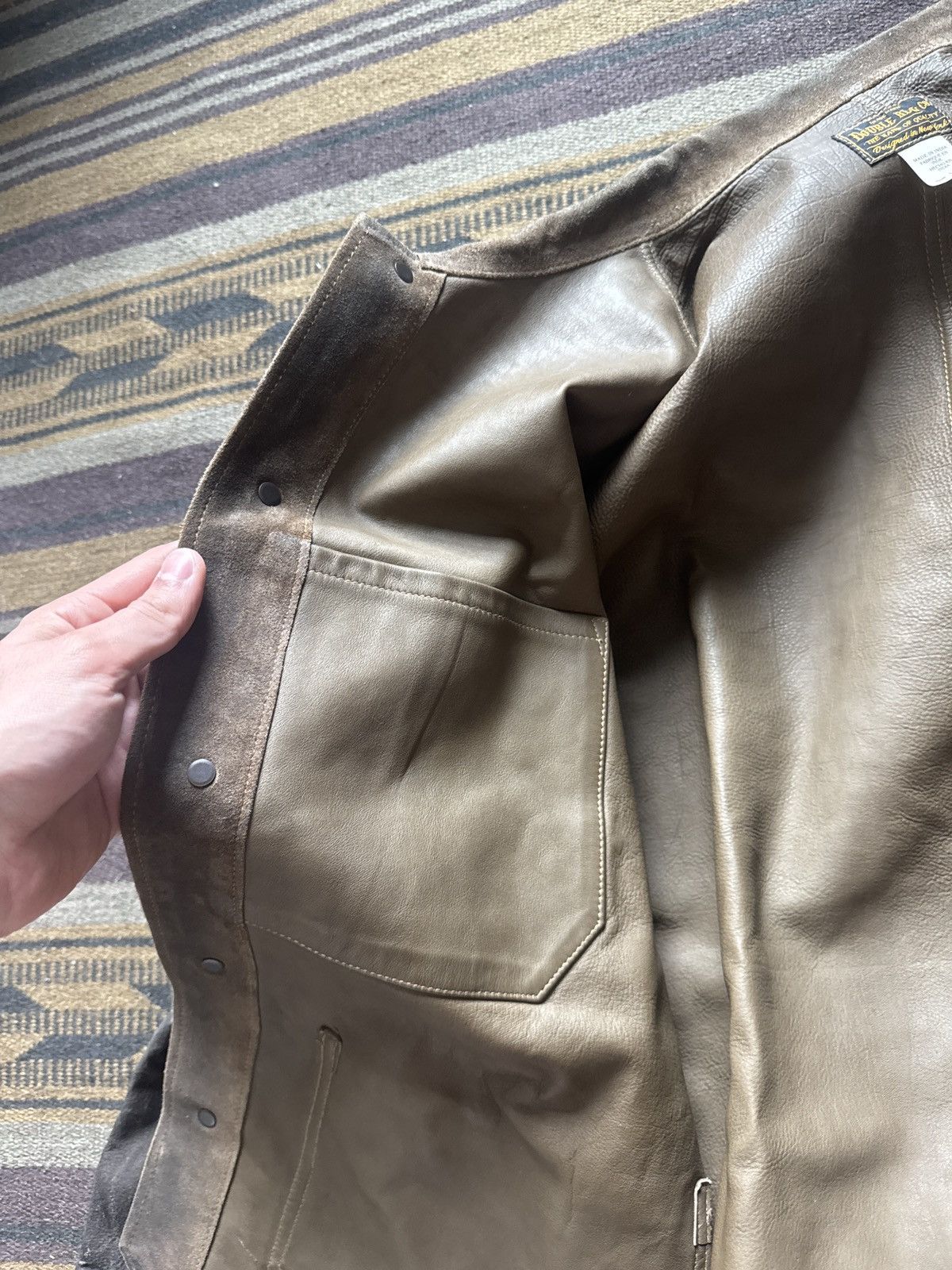 RRL Ralph Lauren Cow Suede Chore Coat Size US S / EU 44-46 / 1 - 6 Thumbnail