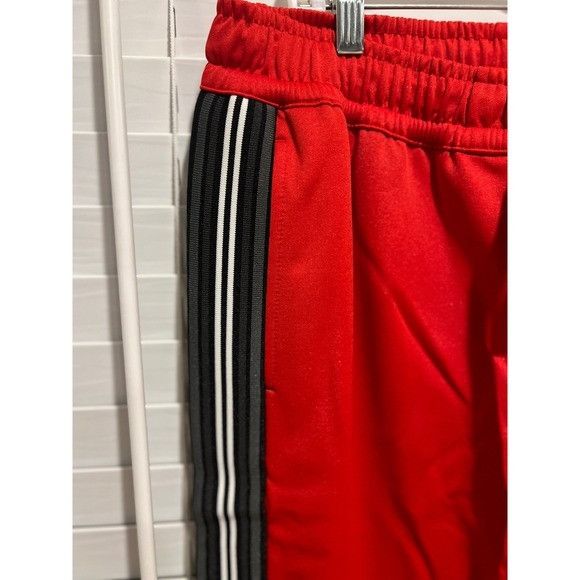 Burberry Mens Track Pants Bright Red Side Stripe Casual Jogg