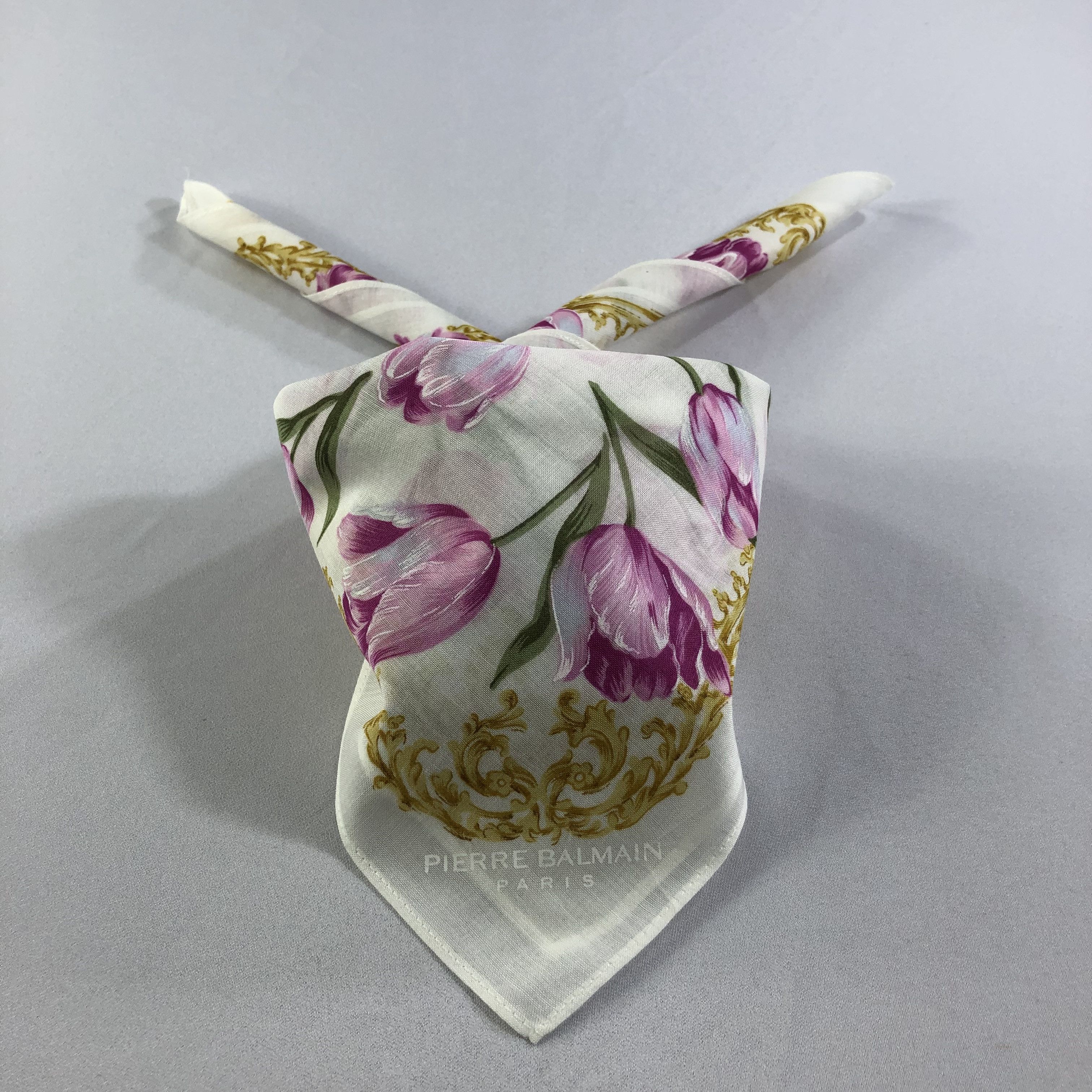 Pierre Balmain Pierre Balmain Handkerchief Neckerchief Bandana H1911 Size ONE SIZE - 1 Thumbnail