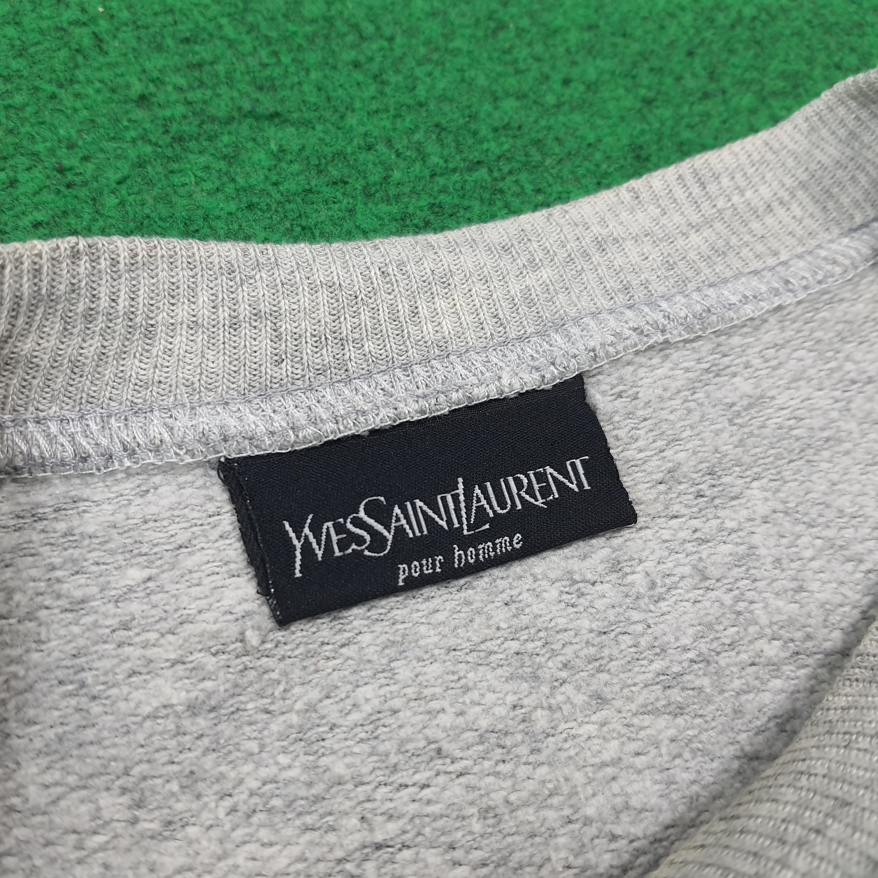 Yves Saint Laurent Vintage YSL Yves Saint Laurent Crop Top Sweatshirt C271N20 Size L / US 10 / IT 46 - 5 Thumbnail