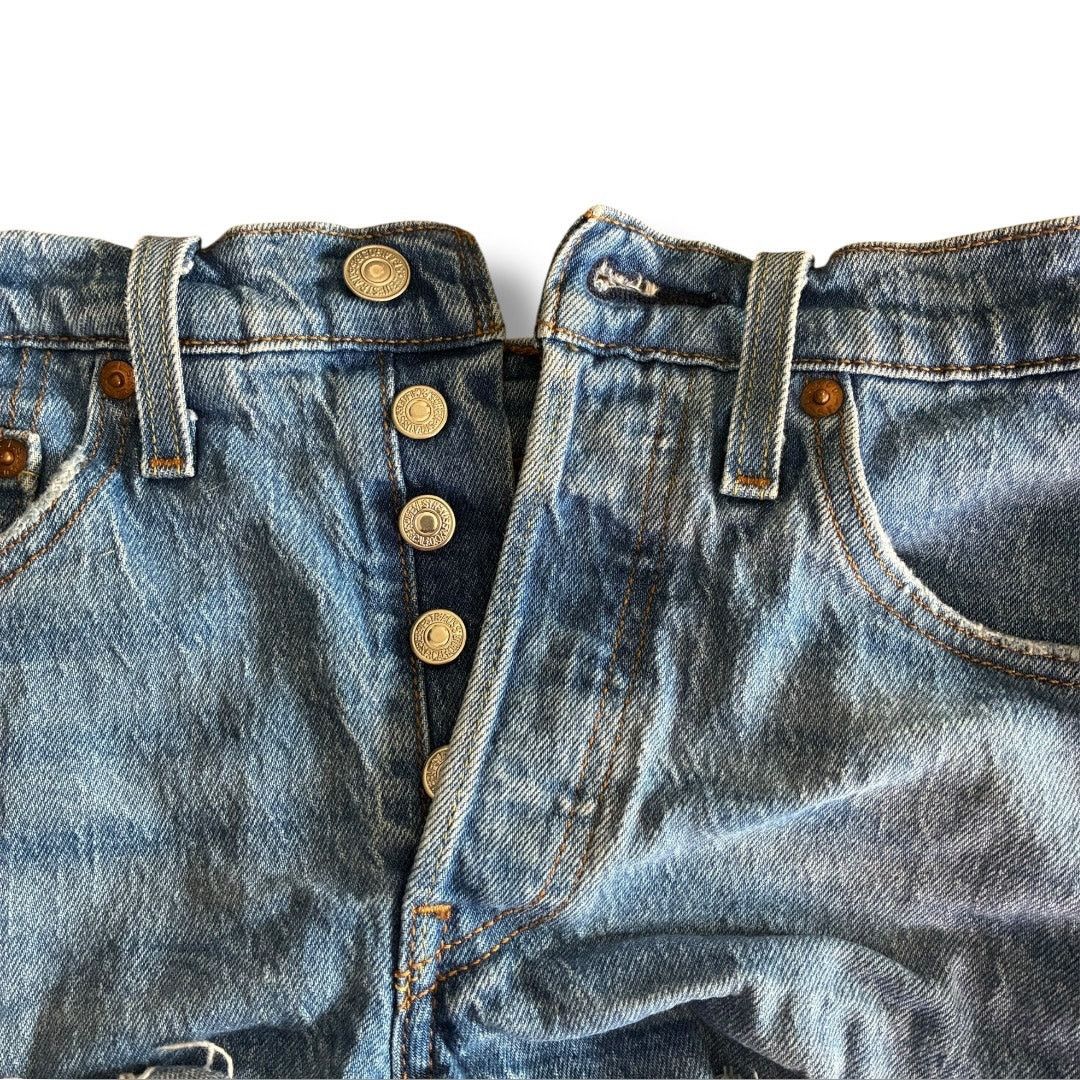 Levi's Levi’s 501 button fly cut off distressed denim shorts Size 24" / US 00 / IT 34 - 6 Thumbnail