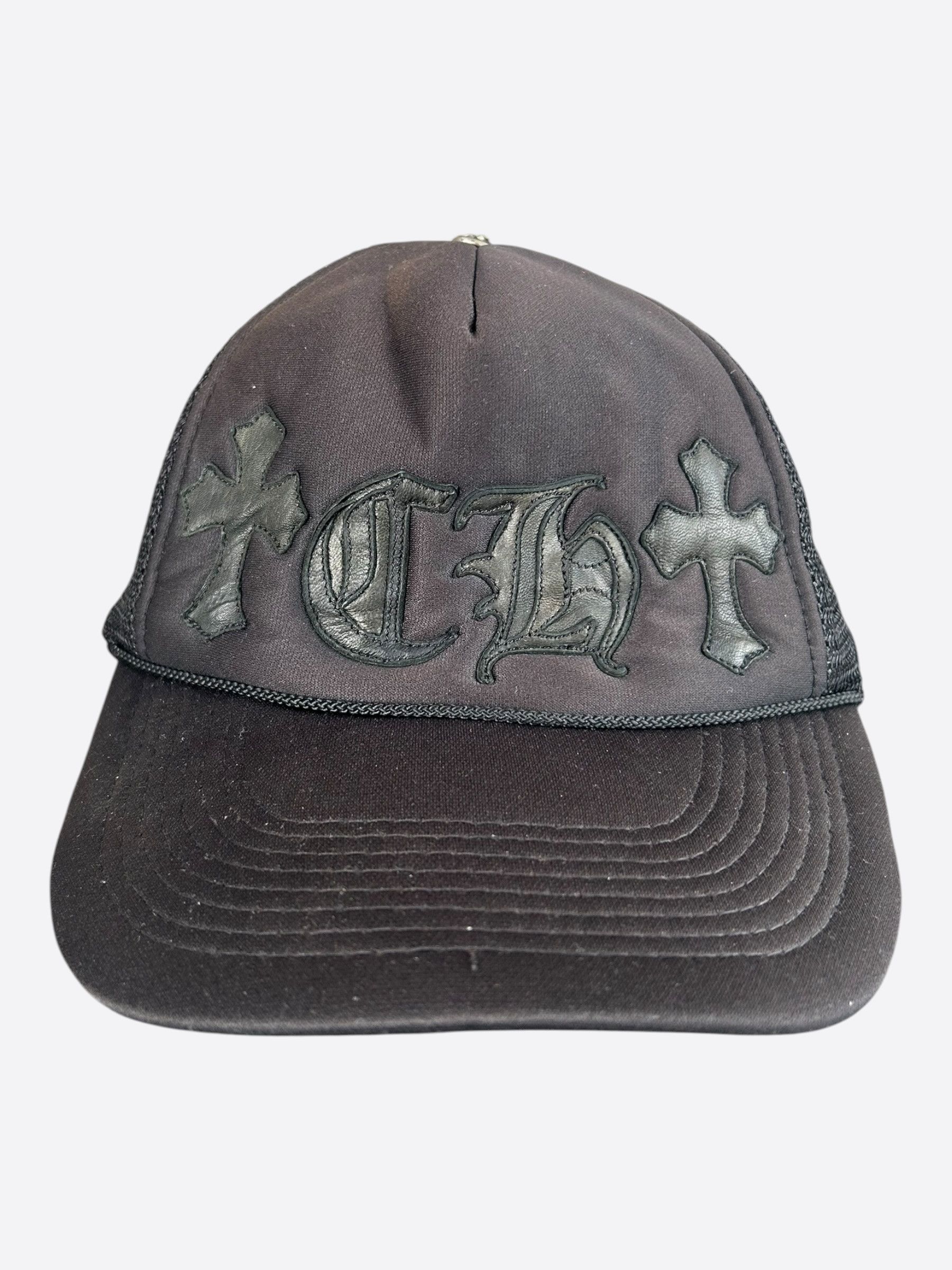 Chrome Hearts Chrome Hearts Black Embroidered CH Cross Patch Hat Size ONE SIZE - 1 Thumbnail