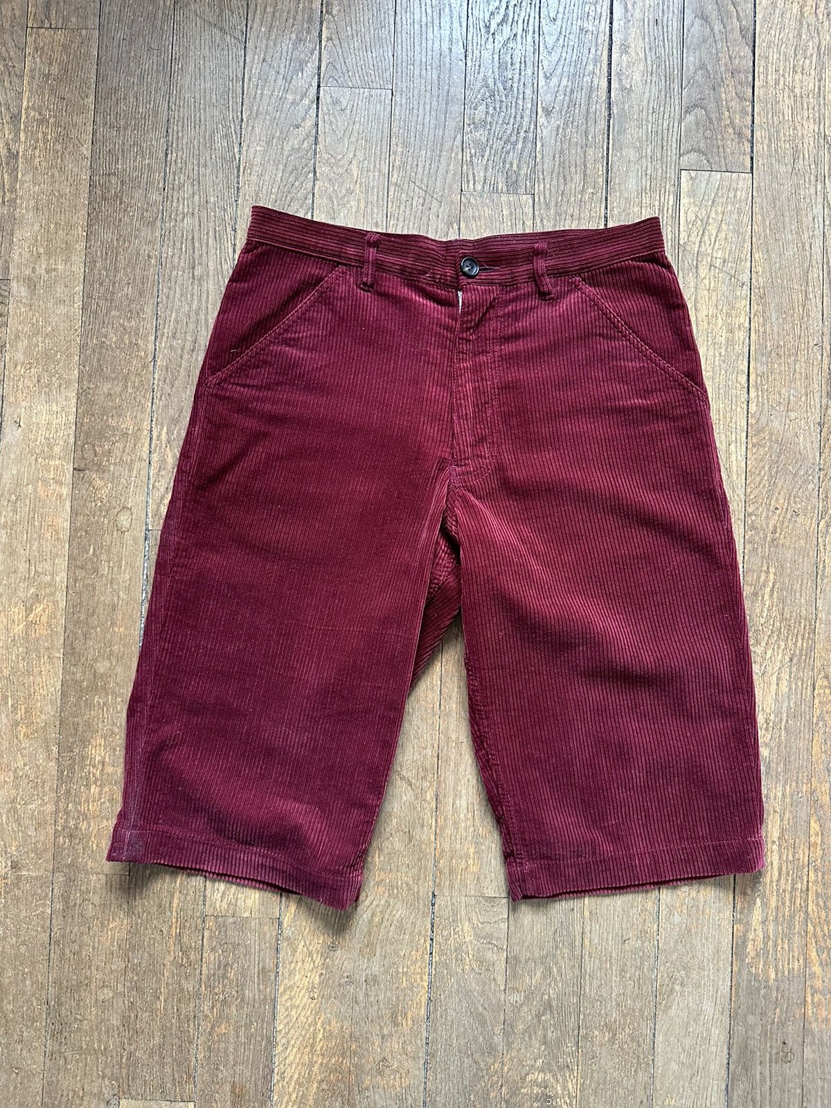 image of Comme Des Garcons Homme Plus Short Cdg Homme Plus in Burgundy, Men's (Size 32)