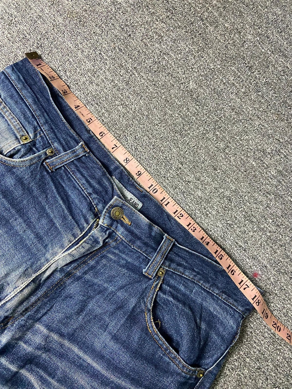 Japanese Brand × Seditionaries × Vintage BASIC JEANS Brand Distressed Selvedge Denim (131) Size US 36 / EU 52 - 7 Thumbnail