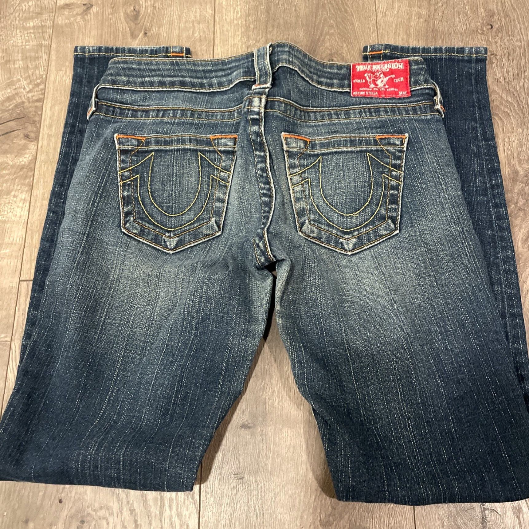 True Religion TRUE RELIGION STELLA SKINNY JEANS Women Size 26 Blue Denim #5594 Size 26" / US 2 / IT 38 - 3 Thumbnail