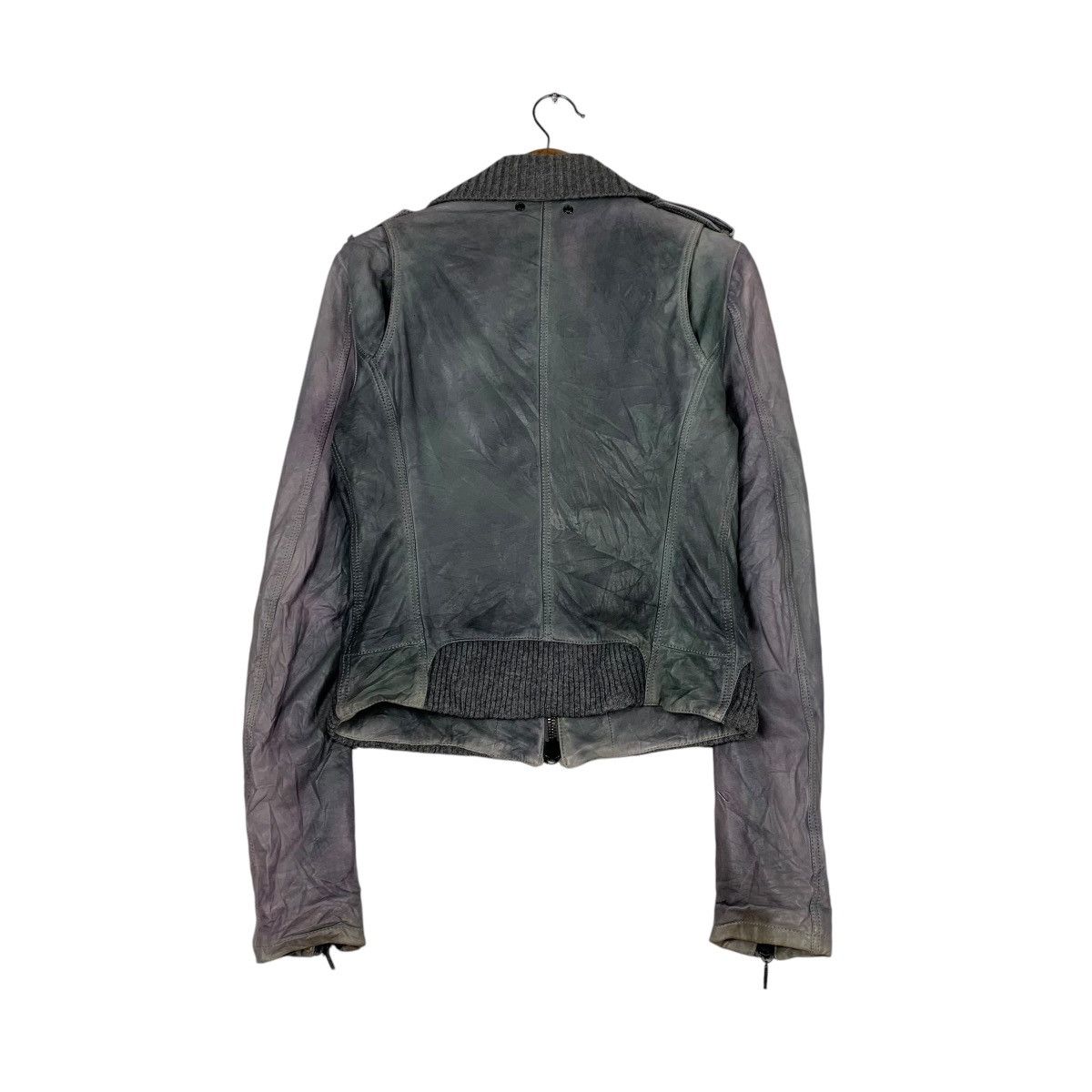 Other Nice Design Pre.. W Milano Artisanal Crop Leather Jacket Size M / US 6-8 / IT 42-44 - 7 Thumbnail