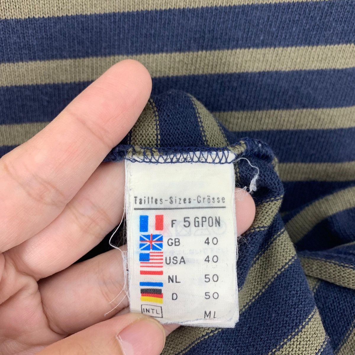Saint James × Vintage Vintage SAINT JAMES Long sleeve stripe tee Size US M / EU 48-50 / 2 - 11 Thumbnail