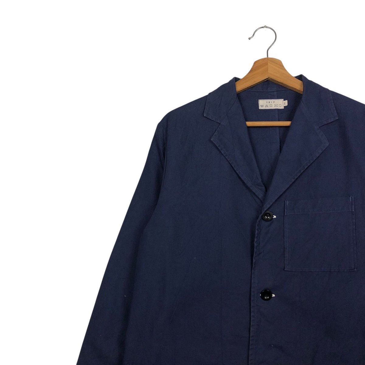 Issey Miyake 📌Vintage Chore Work Blue Jacket Trip Japan Fabric Size US M / EU 48-50 / 2 - 8 Thumbnail