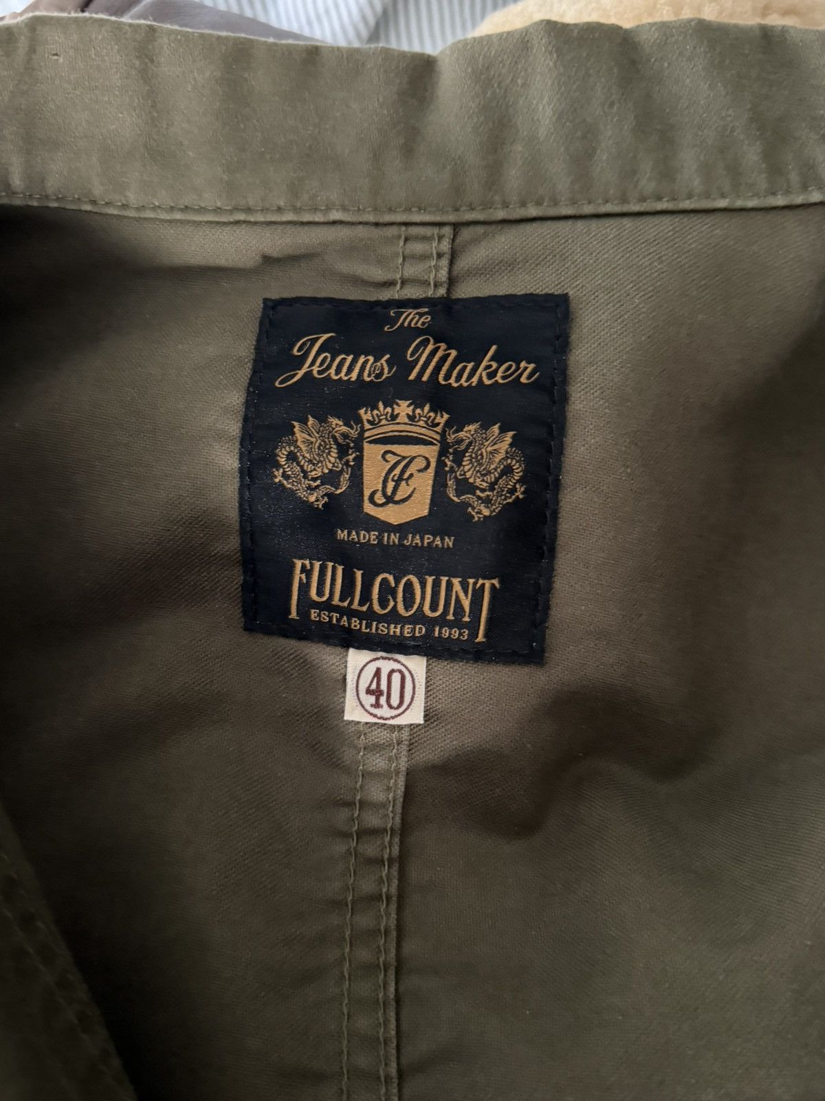 Full Count & Co. FULL COUNT Cotton Moleskin Chore Jacket Size US M / EU 48-50 / 2 - 3 Thumbnail