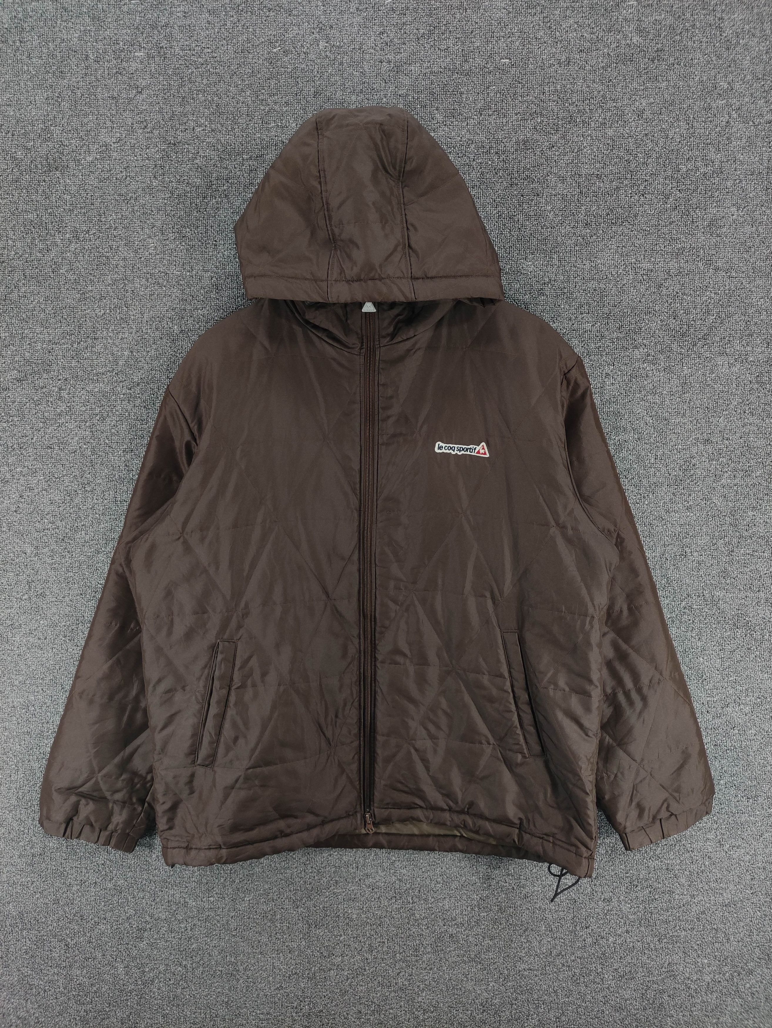 Le Coq Sportif Vintage Le Coq Sportif Quilted Hoodie Jacket Zipper Size US XL / EU 56 / 4 - 1 Thumbnail