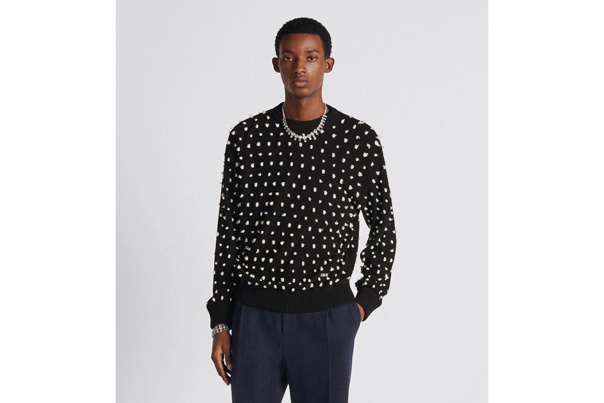 Dior o1bcso1str1124 Round-Neck Sweater in Black Size US L / EU 52-54 / 3 - 4 Thumbnail