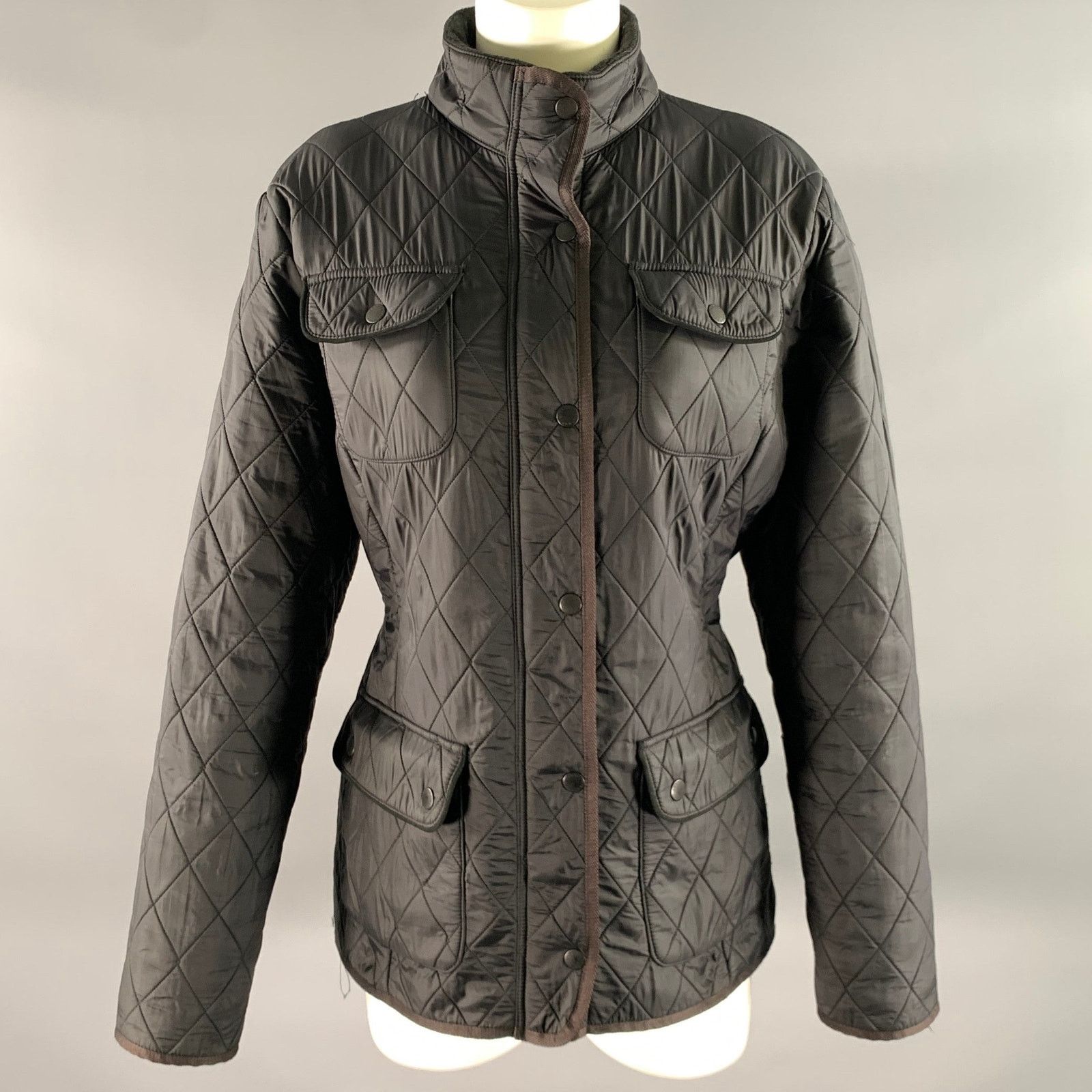Barbour BARBOUR Size 12 Black Polyamide Quilted Jacket Size M / US 6-8 / IT 42-44 - 1 Thumbnail