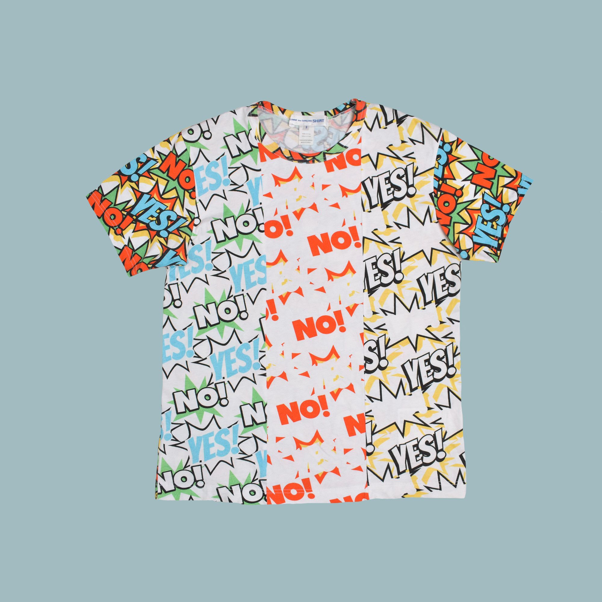 Comme des Garcons SHIRT COMME des GARÇONS SHIRT Vertical Comic YES NO Print T-Shirt Size US S / EU 44-46 / 1 - 1 Thumbnail