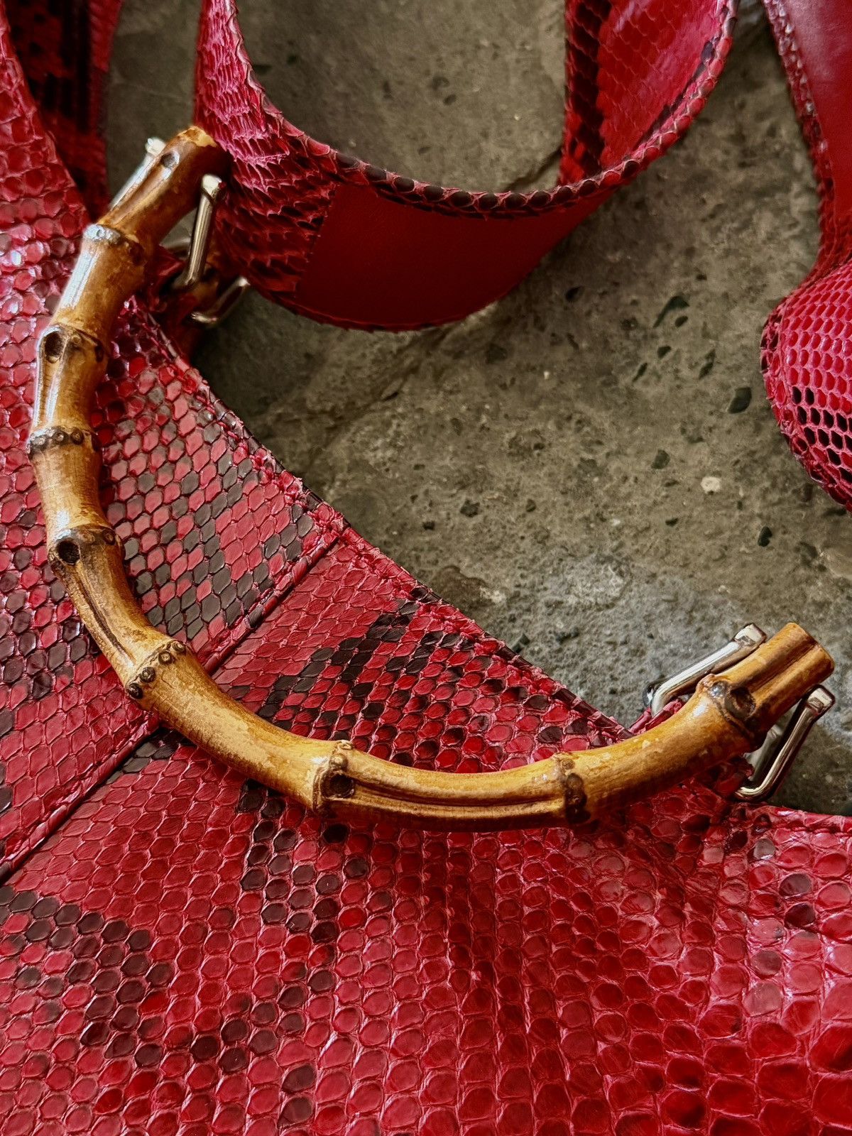 Gucci Gucci - Tom Ford - 1996 Python Bamboo - Cross Body Bag Size ONE SIZE - 17 Thumbnail