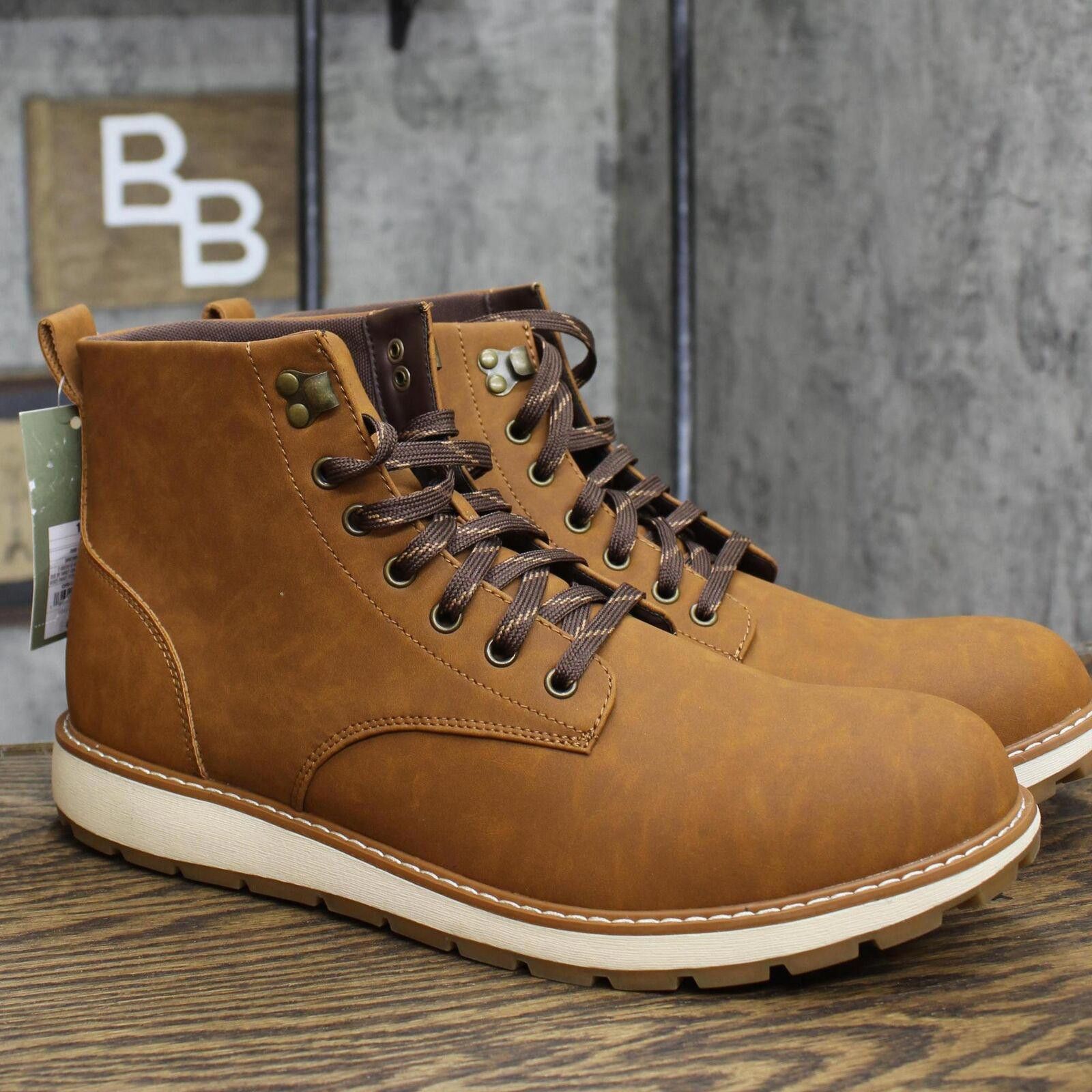 Designer Goodfellow & Co Forrest Work Boots 88097799 Cognac Brown 13 Size US 13 / EU 46 - 1 Thumbnail