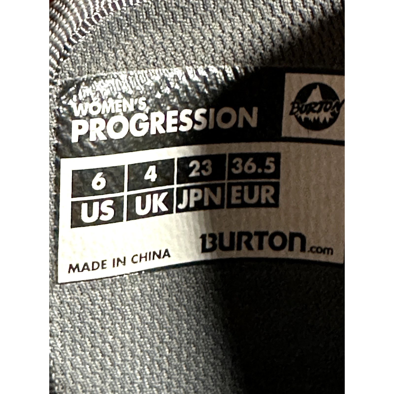 Burton Burton Women's Progression Imprint 1 Snowboard Boots Grey 6 Size US 6 / IT 36 - 10 Thumbnail