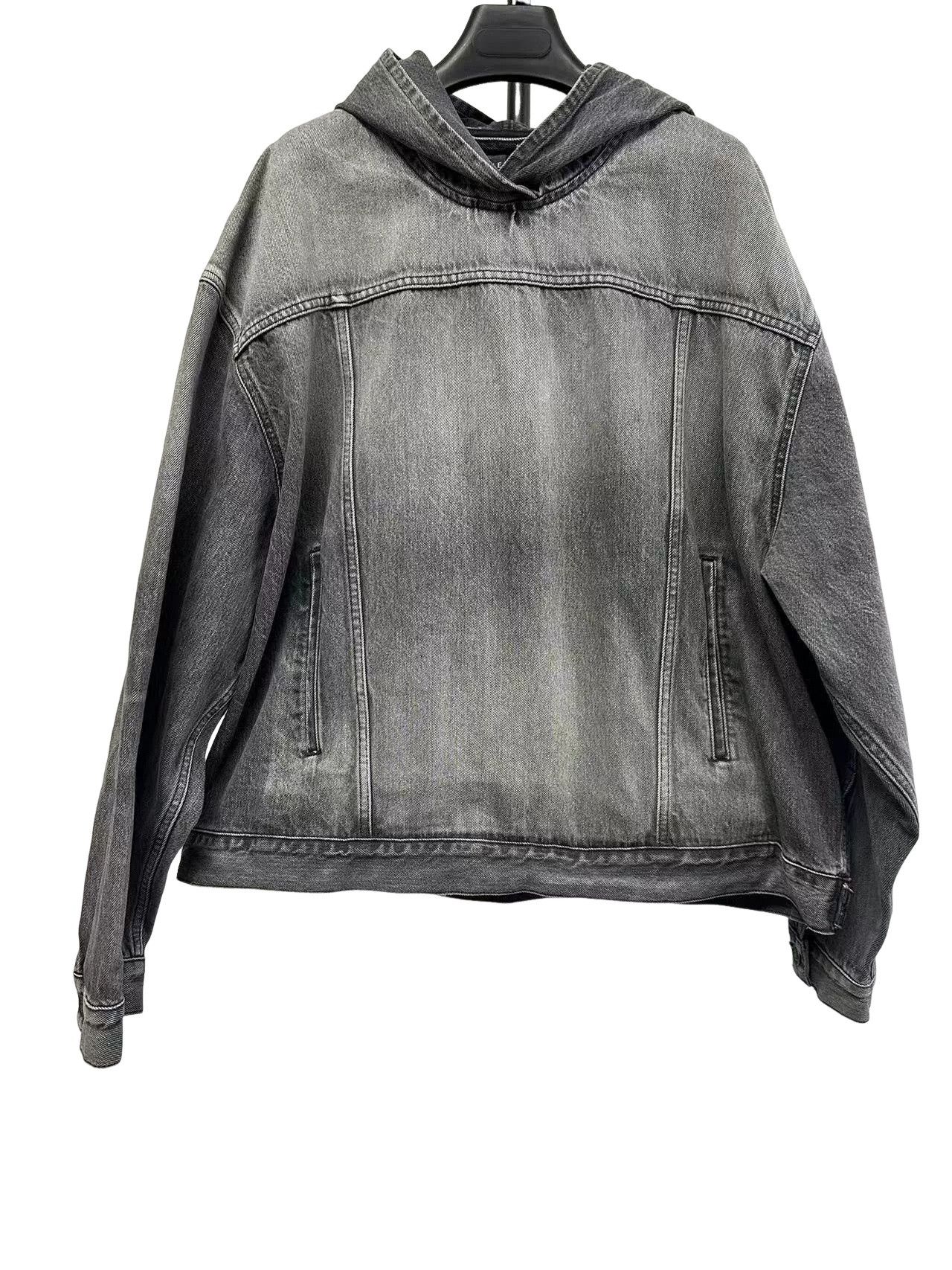 Balenciaga Balenciaga Hooded Washed Denim Jacket 1 Size US S / EU 44-46 / 1 - 1 Thumbnail