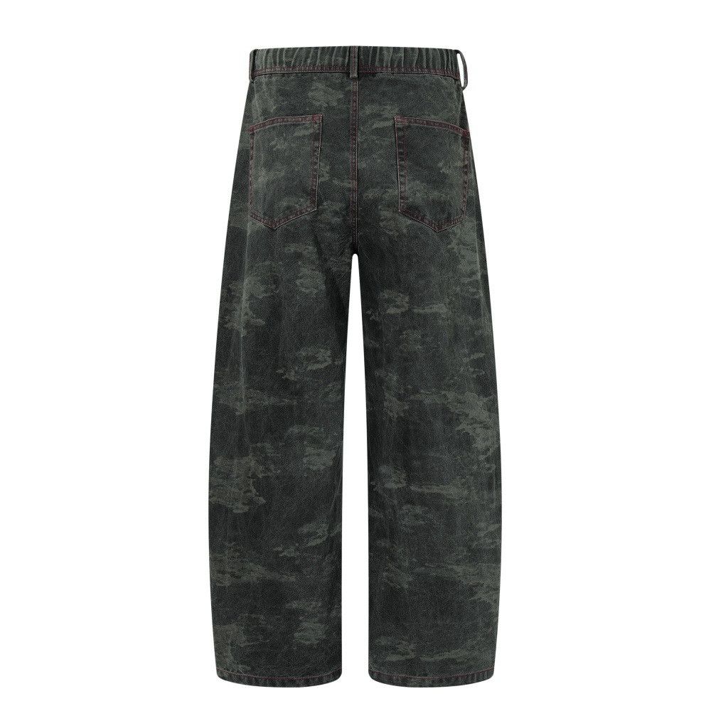 Vintage Men's high street tie-dye camouflage straight pants Size US 32 / EU 48 - 2 Thumbnail