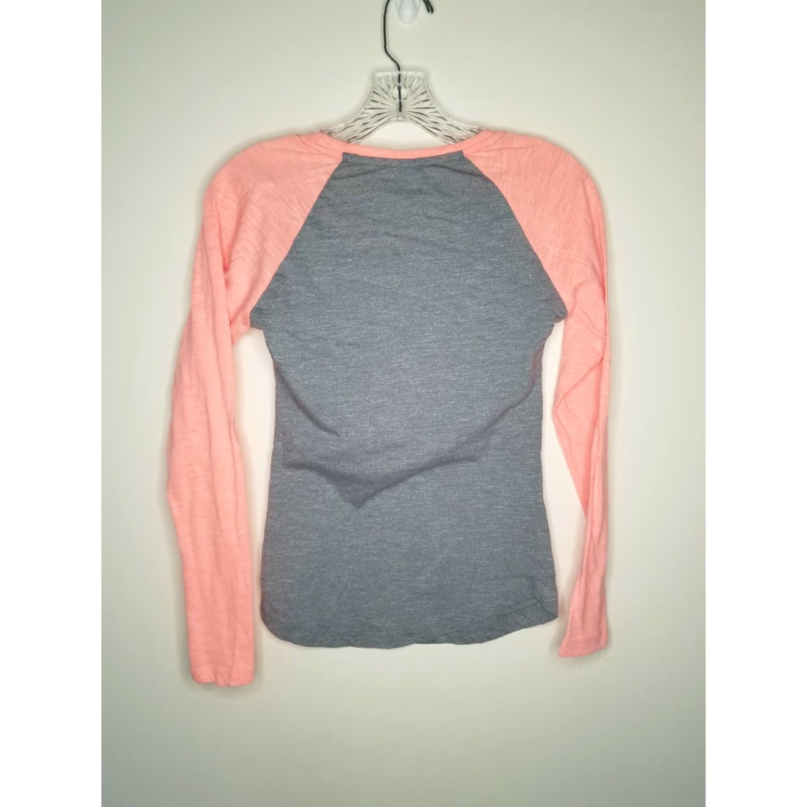 Pinko Salt Creek Women's T-Shirt Long Sleeve Sturgis South Dakota Pink Gray Small Size S / US 4 / IT 40 - 2 Thumbnail