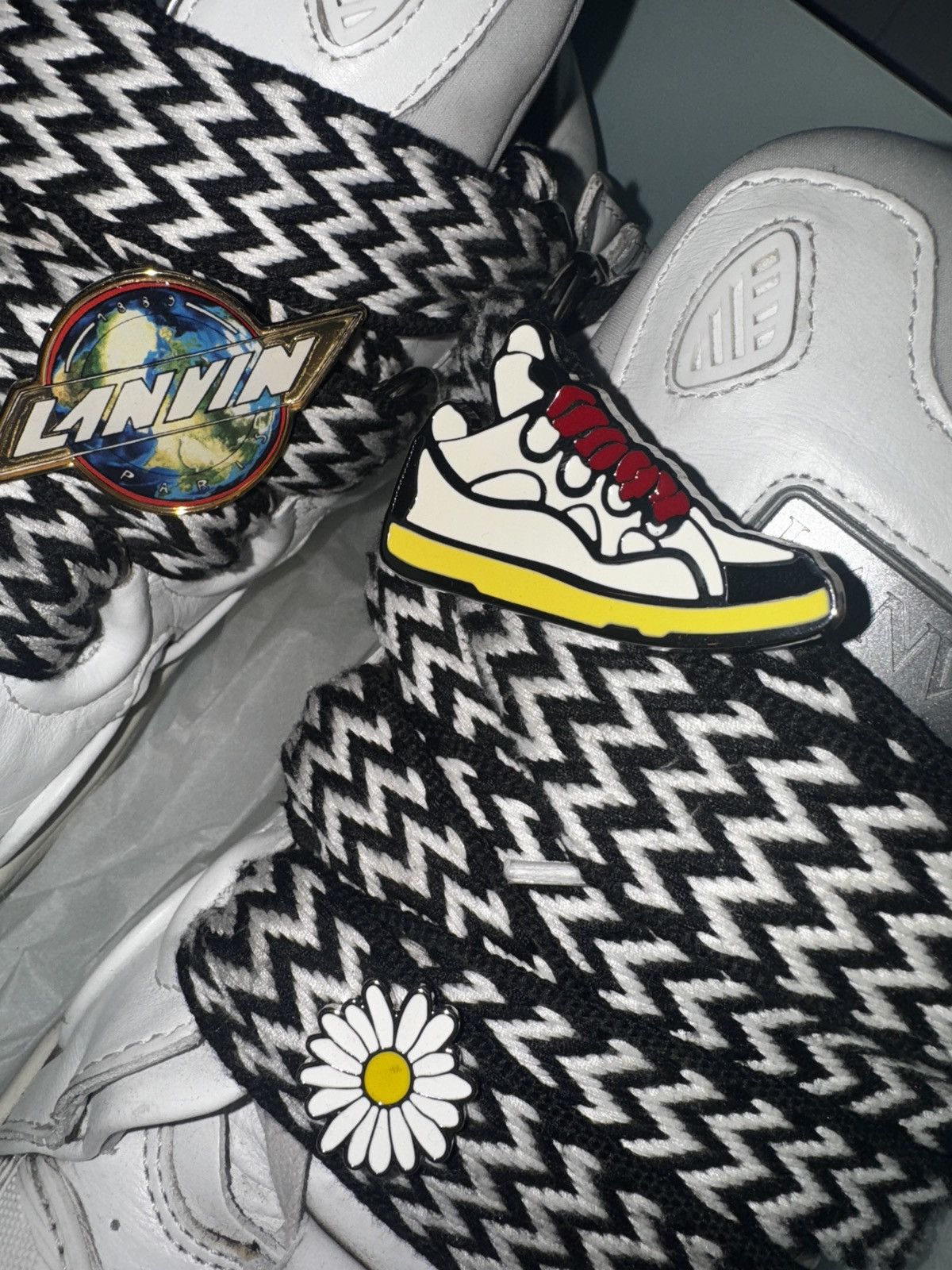 Lanvin Lanvin Future Curb Sneakers Pins Size US 11.5 / EU 44-45 - 2 Thumbnail