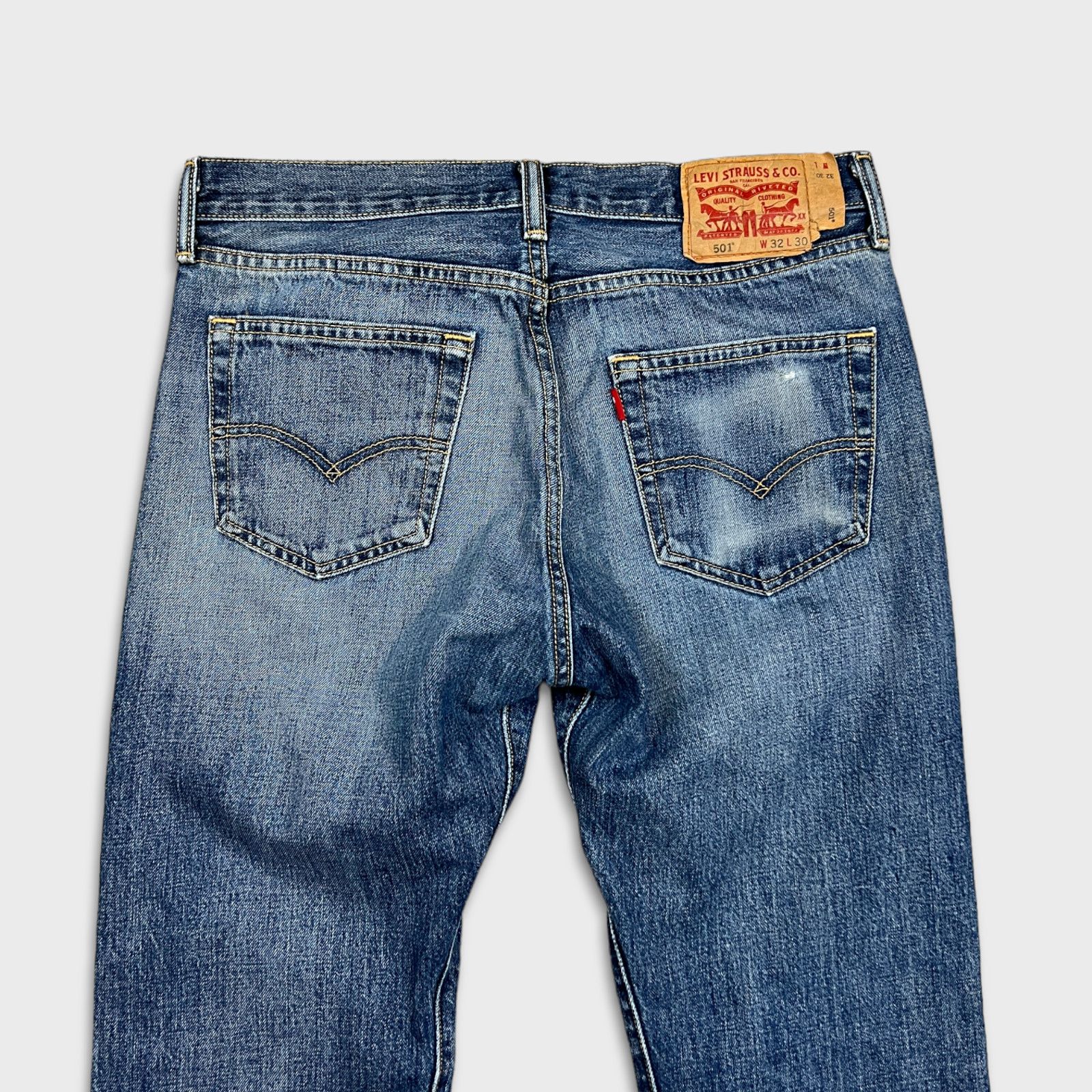 Levi's × Vintage Levi's 501 Jeans 32x29 Original Fit Straight Leg Denim Pants Size US 32 / EU 48 - 5 Thumbnail