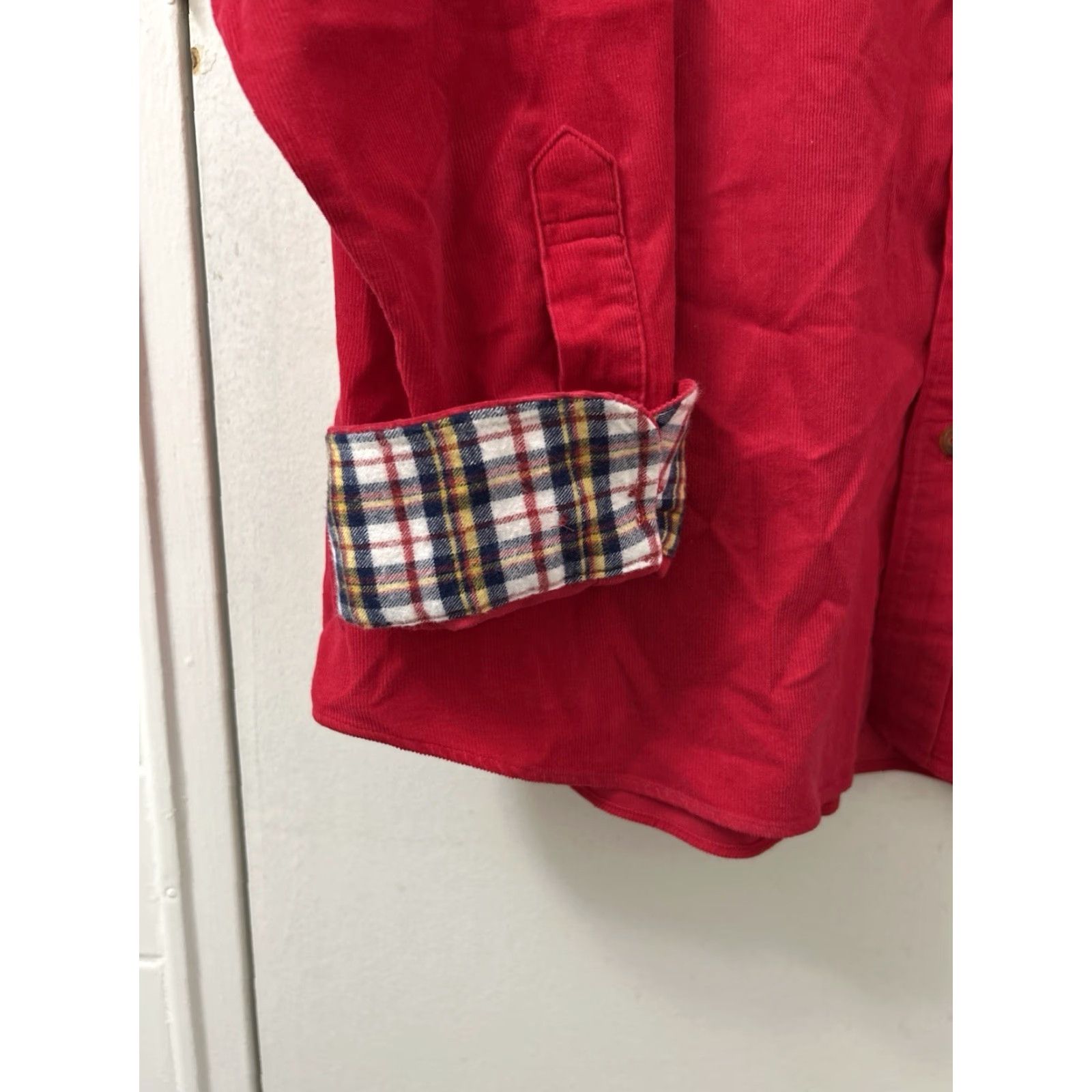 Brooks Brothers Brooks Brothers Original Polo Shirt Mens 2XL Red Corduroy Button-Up Long Sleeve Regular L/S Size US XXL / EU 58 / 5 - 6 Thumbnail