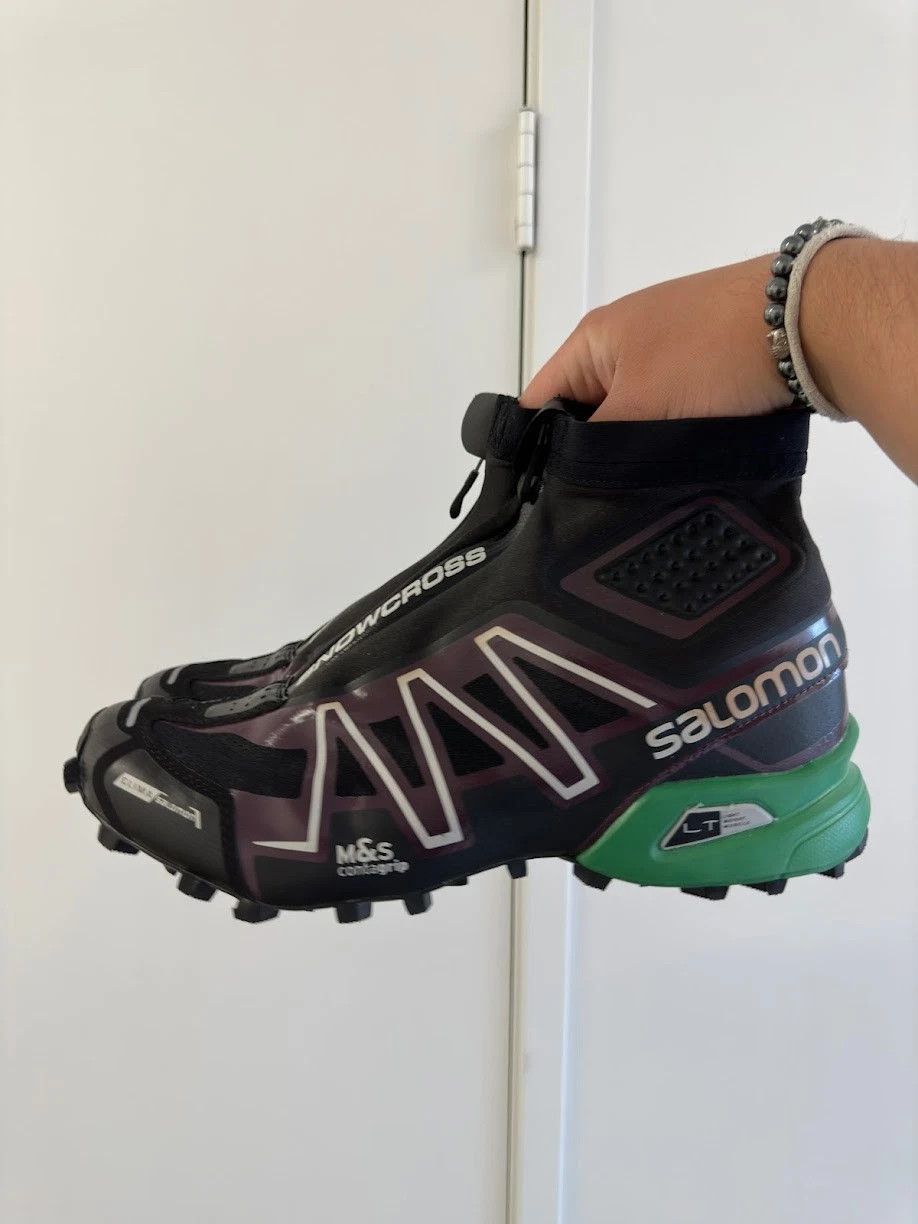 Salomon salomon advanced snowcross purple, green, black size 12 Size US 12 / EU 45 - 1 Thumbnail