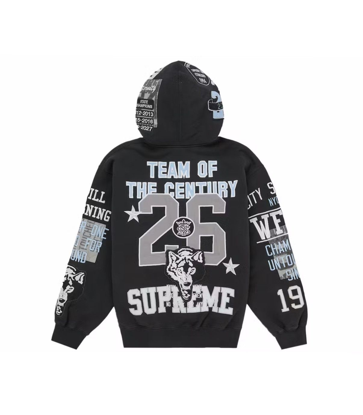 Supreme Supreme Warriors Applique Zip Up Hooded Sweatshirt Size US XL / EU 56 / 4 - 2 Thumbnail