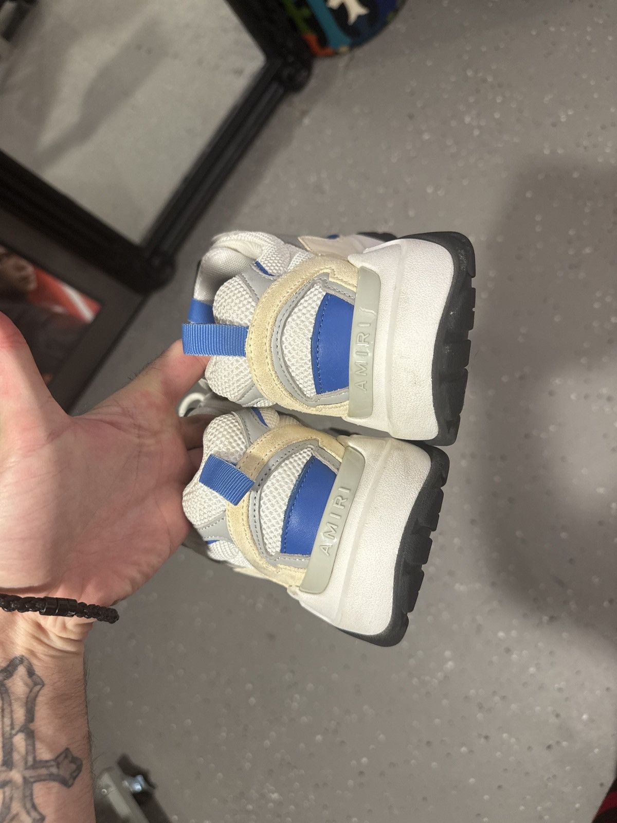 Amiri Amavi Bone Runners Size US 12 / EU 45 - 4 Thumbnail