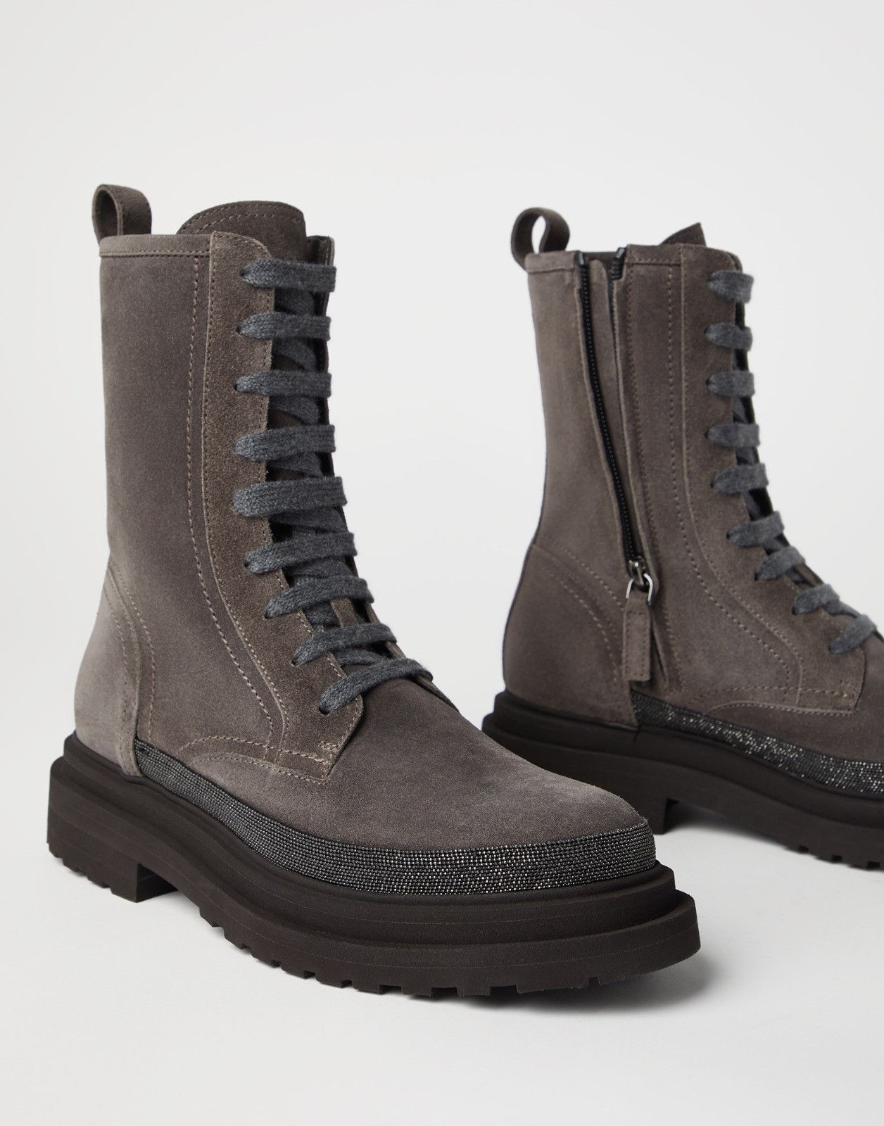 Brunello Cucinelli o1la1rc1a1025 Boots in Dark Grey Size US 9 / IT 39 - 3 Thumbnail