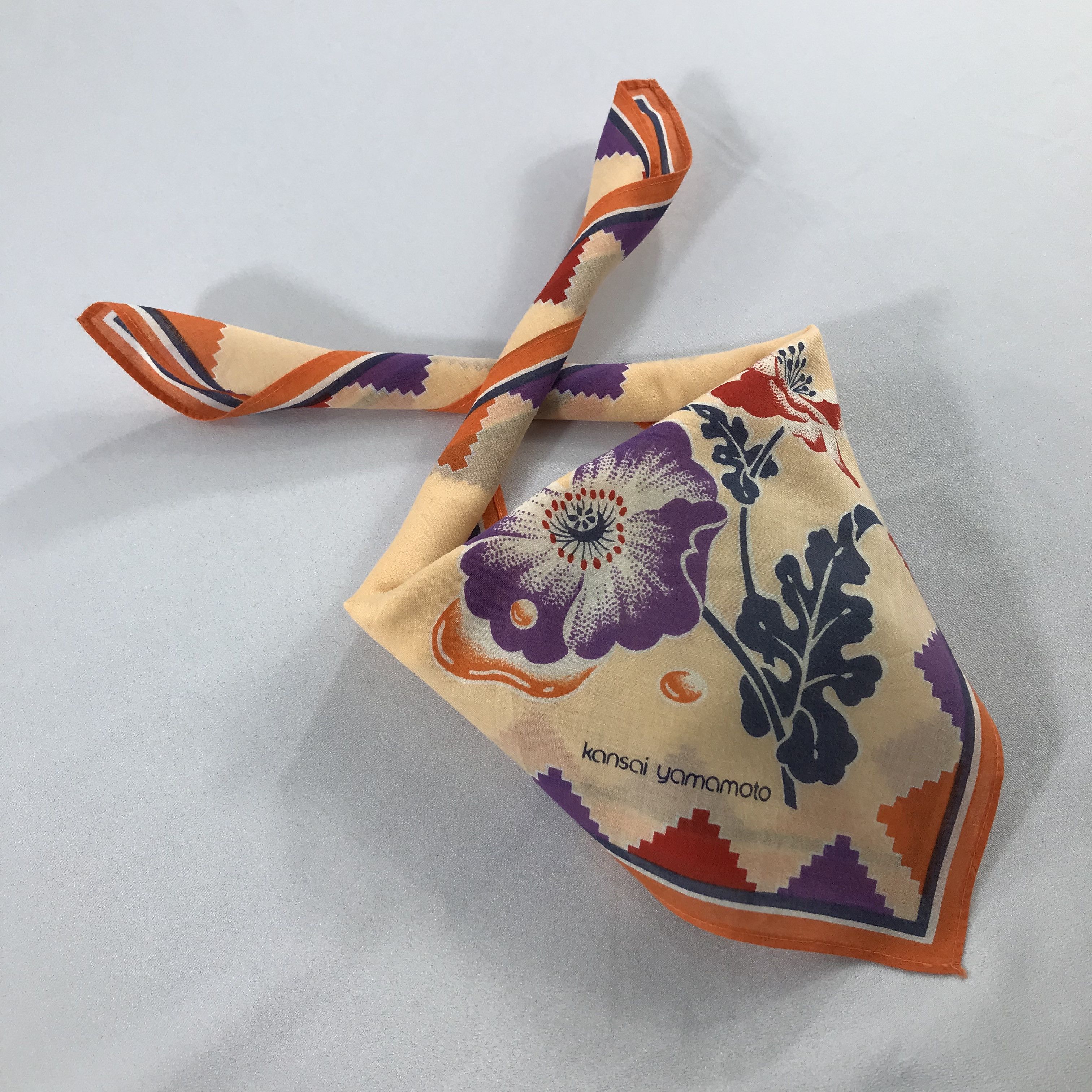Kansai Yamamoto × Vintage Kansai Yamamoto Bandana / Handkerchief / Neckerchief - S2496 Size ONE SIZE - 5 Thumbnail
