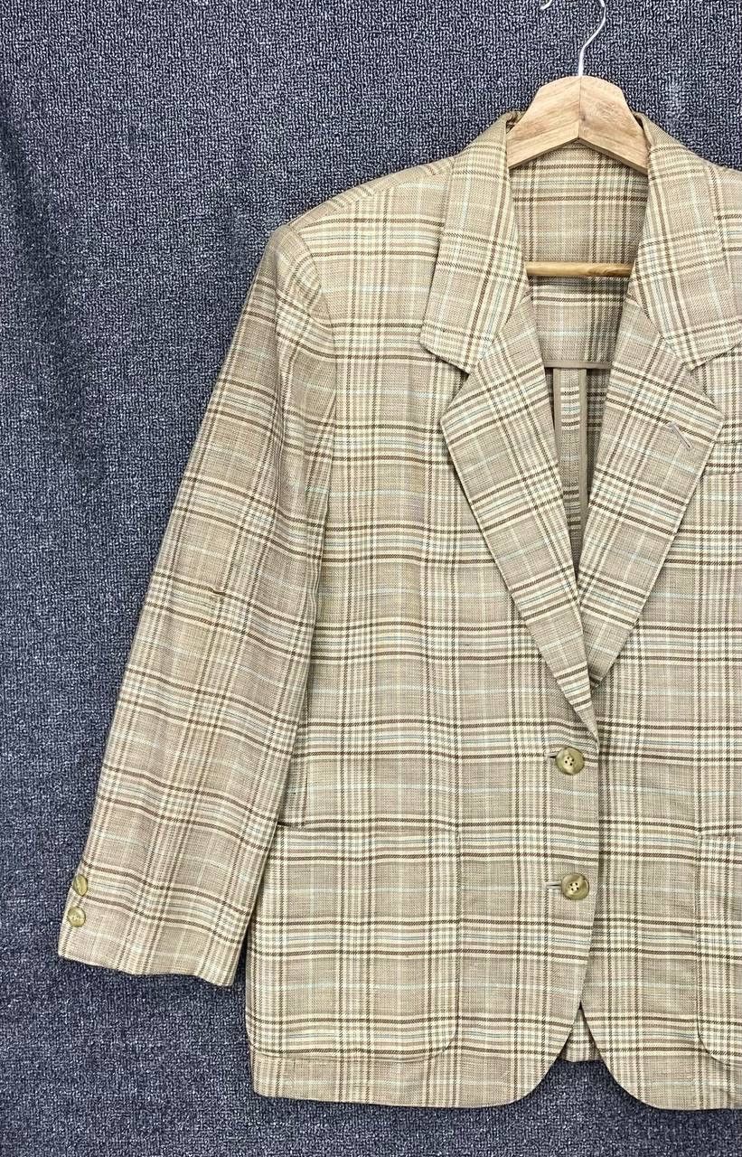 Burberry Vintage Burberry Checkered Wool Coat Blazer Jacket Size M / US 6-8 / IT 42-44 - 5 Thumbnail