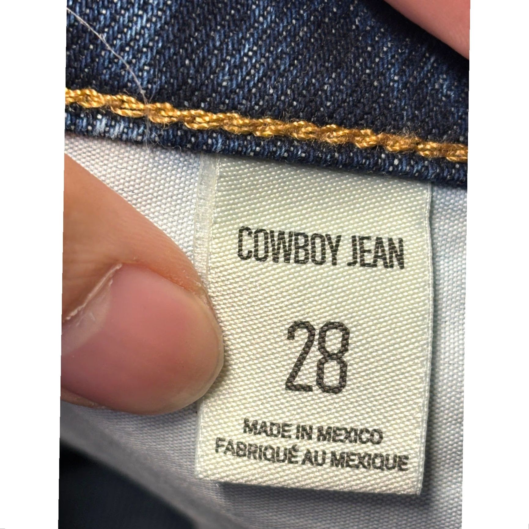 Bdg BDG Cowboy Jeans Denim Dark Wash High Rise Wide-Leg Distressed 28X30 Womens 5-Pocket Belt Leather Patch 100% Cotton Jeans | Cowboy, 90s Size 28" / US 6 / IT 42 - 7 Thumbnail