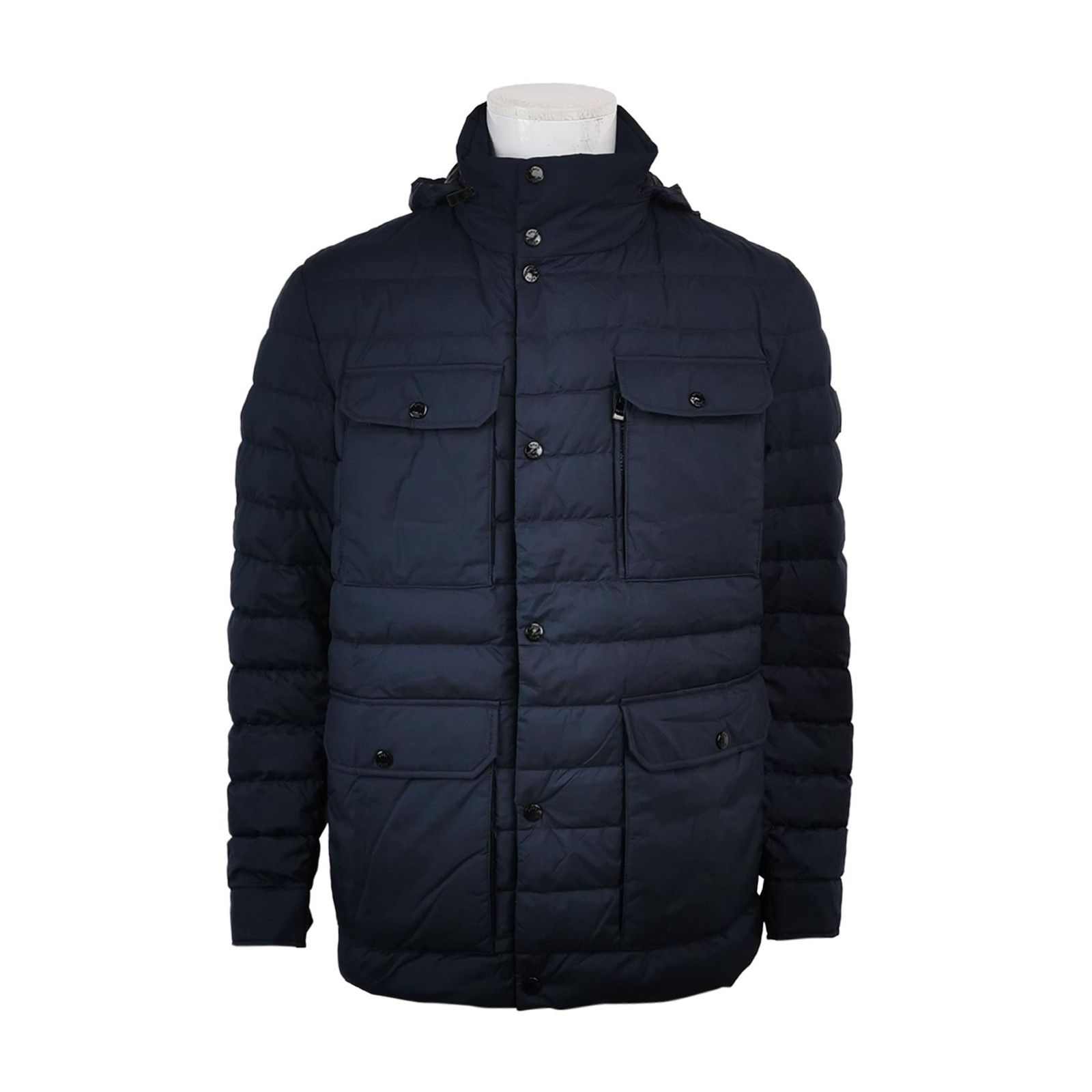 Hugo Boss BOSS Navy Hooded Down Jacket Size US M Size US M / EU 48-50 / 2 - 1 Thumbnail