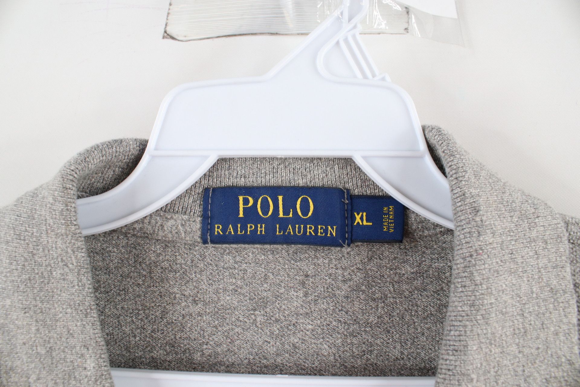 Ralph Lauren × Vintage Vintage Ralph Lauren Long Sleeve Polo Shirt Heather Gray Size US XL / EU 56 / 4 - 5 Thumbnail