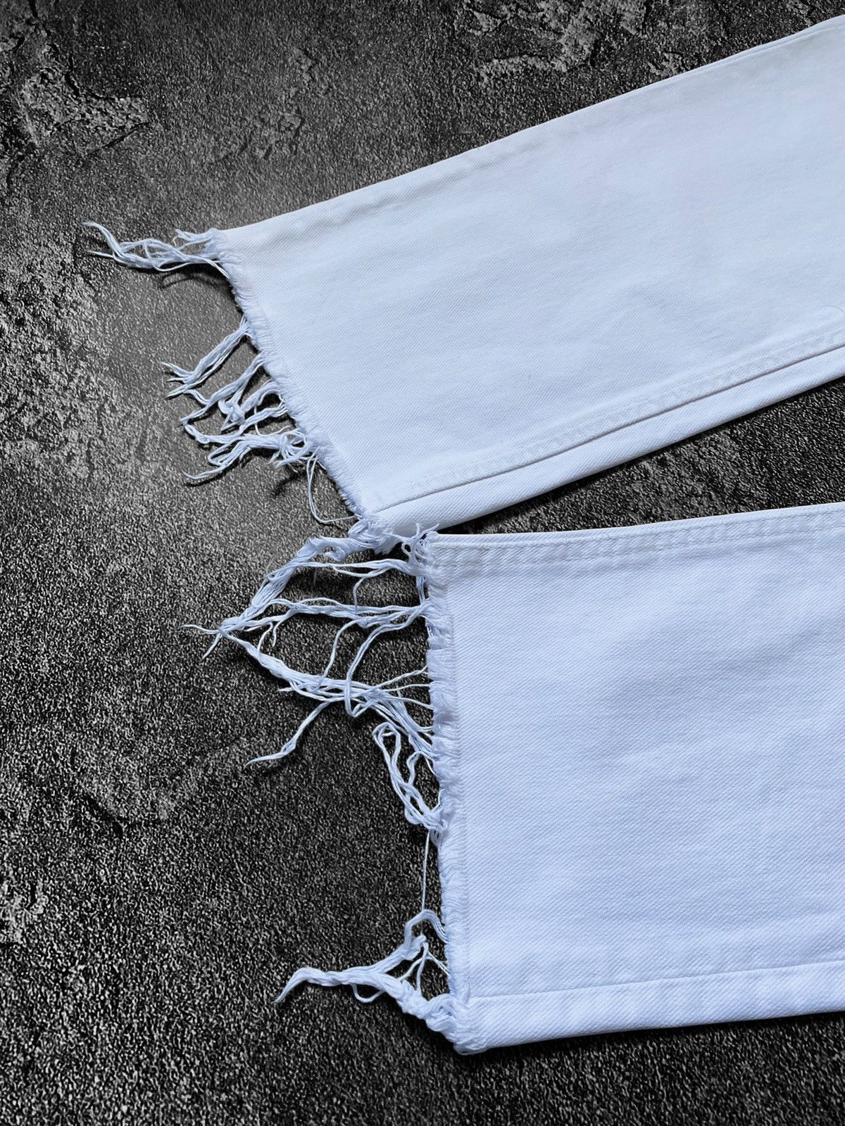 Our Legacy Our Legacy first cut worn white ripped hem jeans pants Size US 30 / EU 46 - 5 Thumbnail