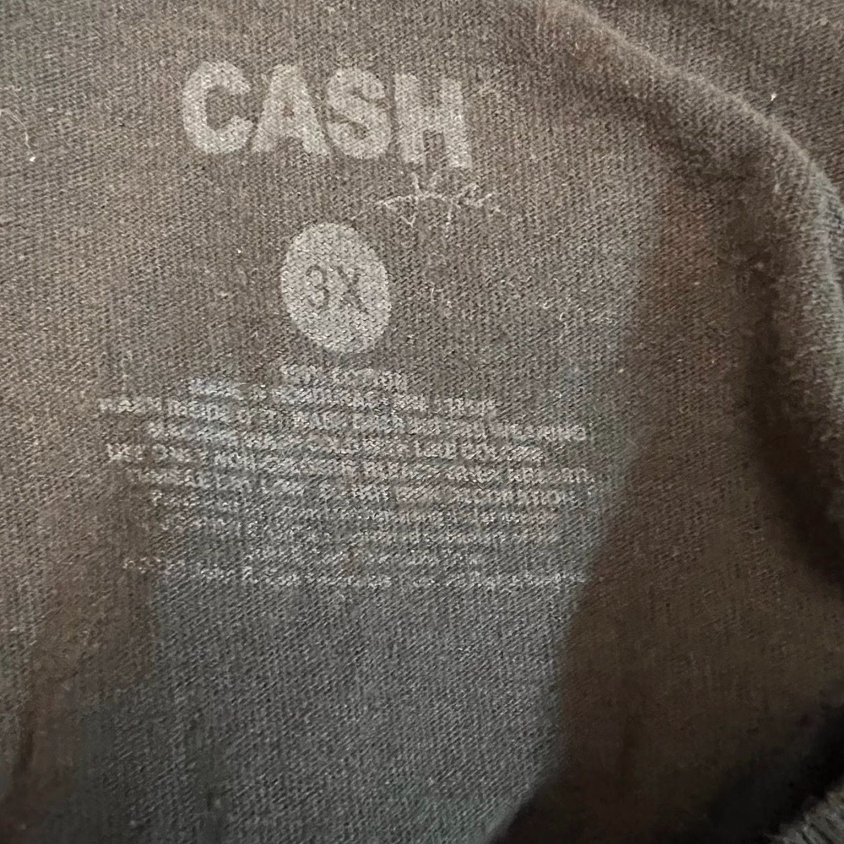 ASH VINTAGE Jonny Cash Shirt 3XL Black The Man In Black Graphic Tee Music Mens Size US XXL / EU 58 / 5 - 4 Thumbnail