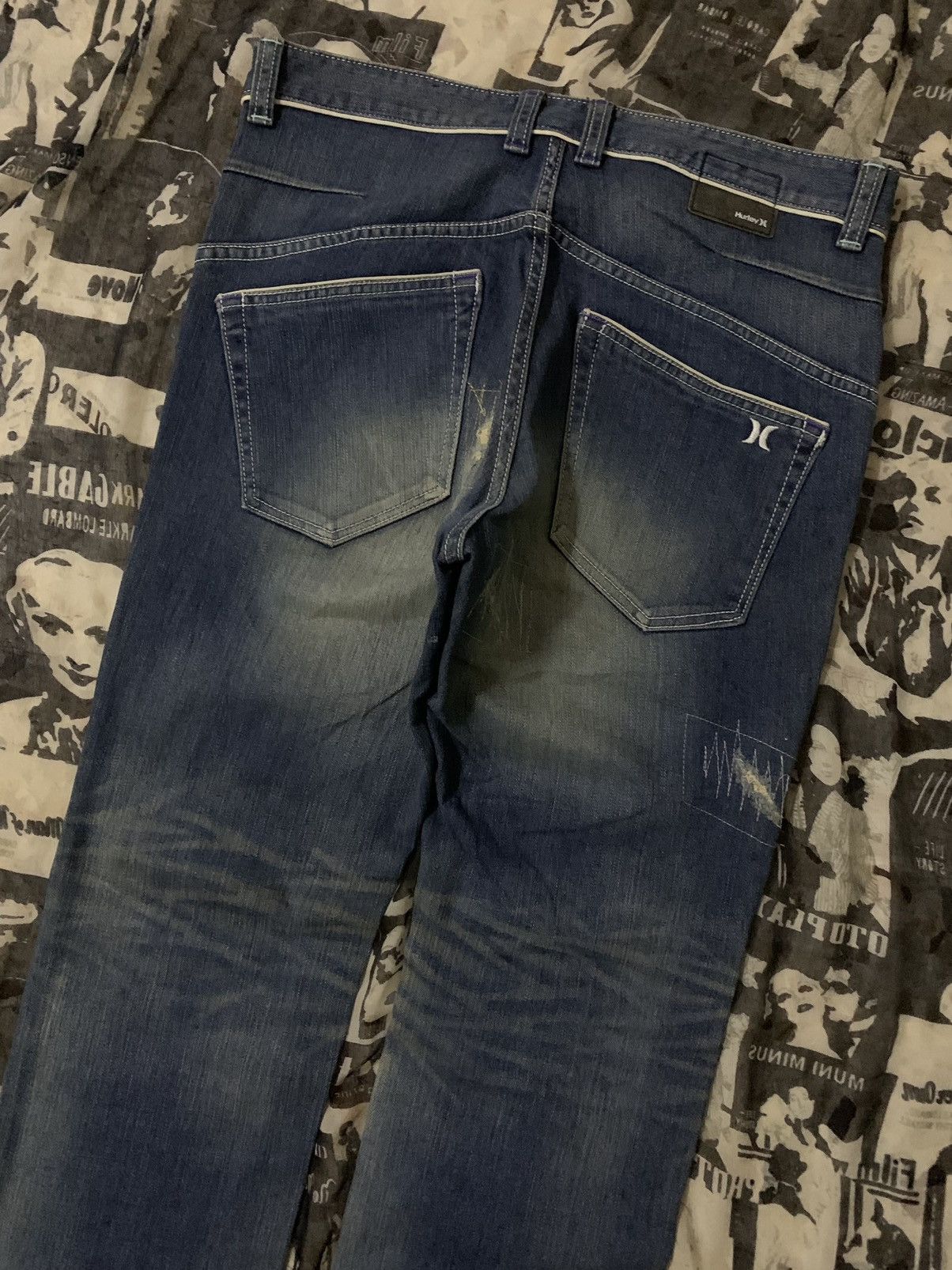 Hurley 💥Hurley Skateboard Distressed Denim Size US 31 - 5 Thumbnail