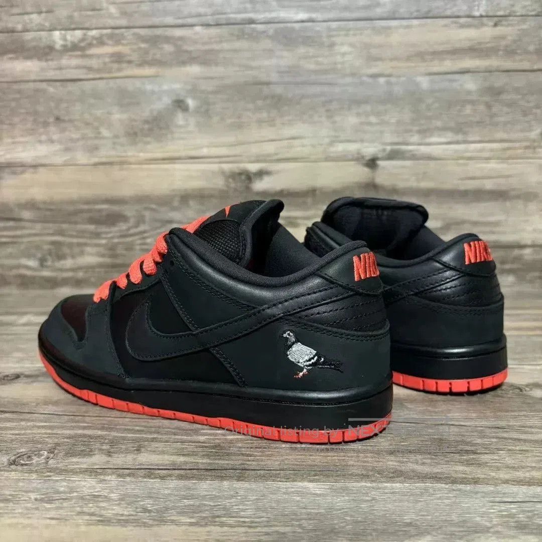 Nike SB Nike Dunk SB Low Black Pigeon Collaboration. Size US 5 / IT 35 - 4 Thumbnail