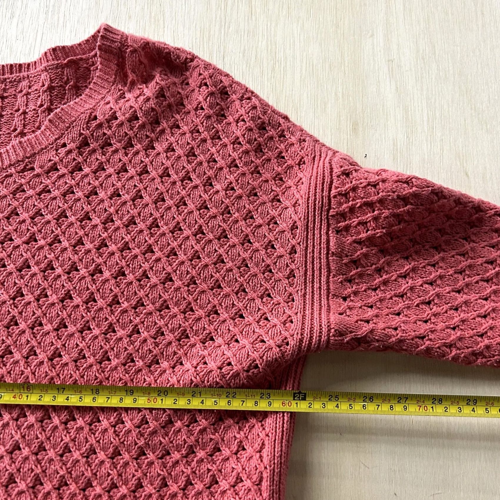 Old Navy Old Navy Womens XL Pink Crew Neck Open-Knit Lightweight Pullover Sweater Size XL / US 12-14 / IT 48-50 - 6 Thumbnail