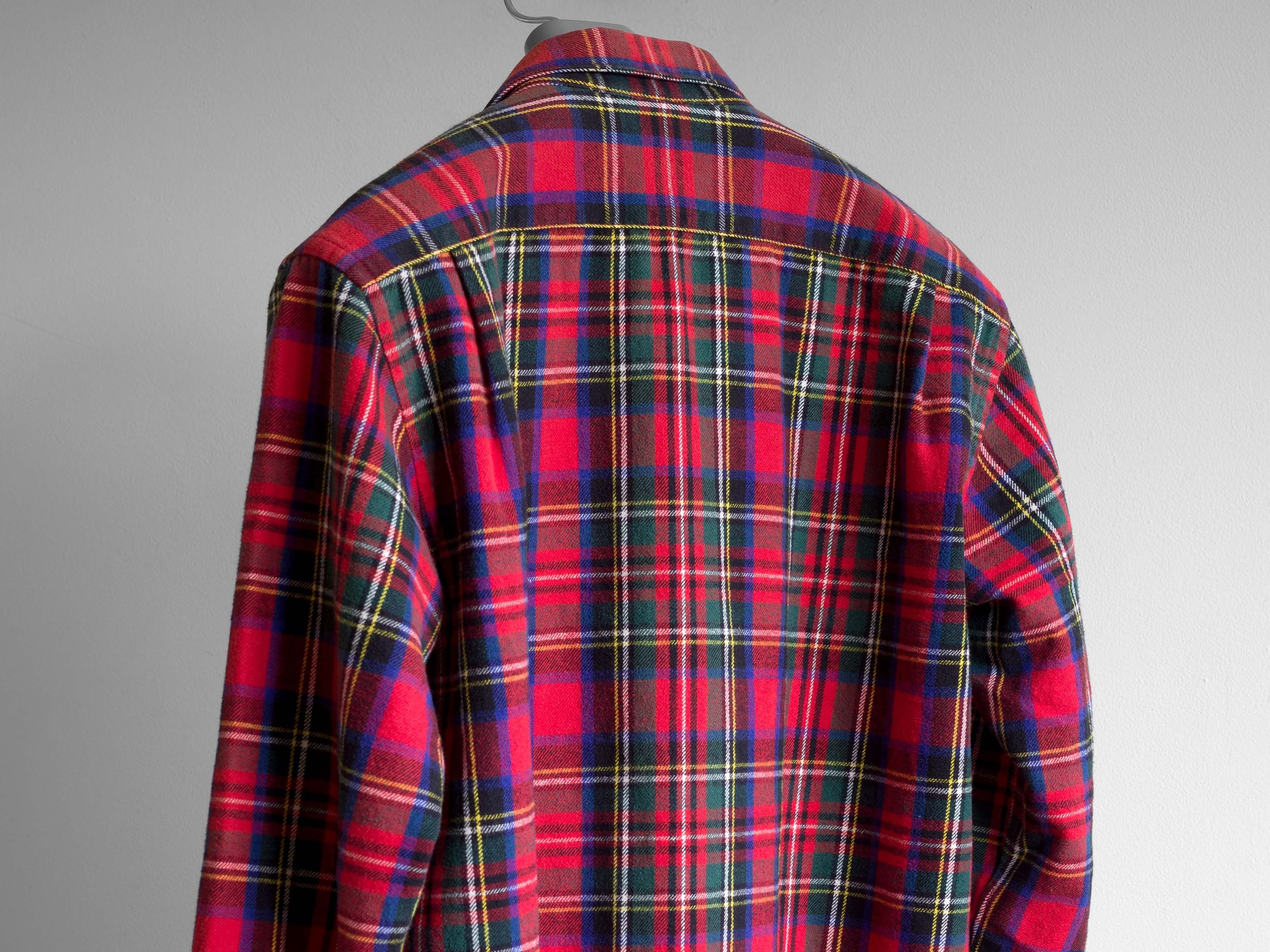 Comme des Garcons Homme AW2005 COMME des GARÇONS HOMME HEAVY COTTON FLANNEL SHIRT Size US L / EU 52-54 / 3 - 5 Thumbnail